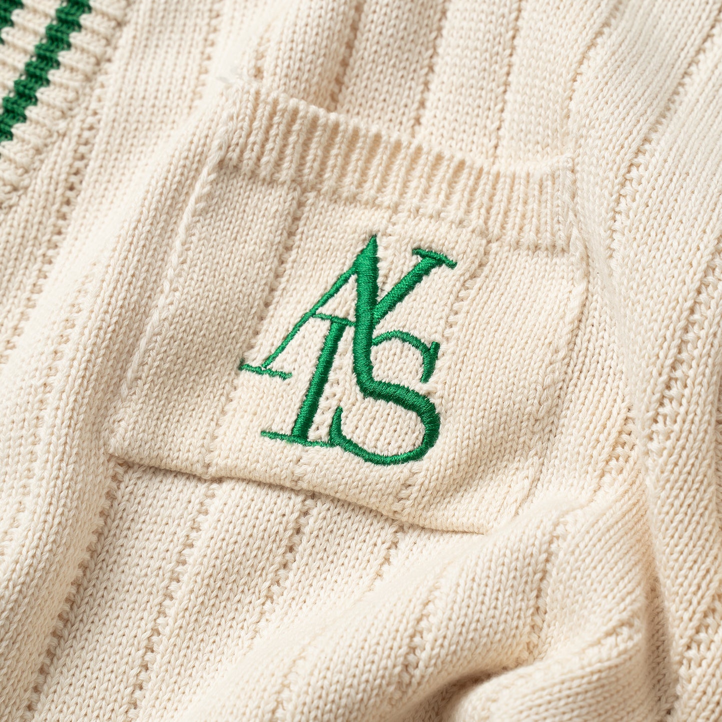 ATYS® TWO-TONE KNIT COTTON CARDIGAN