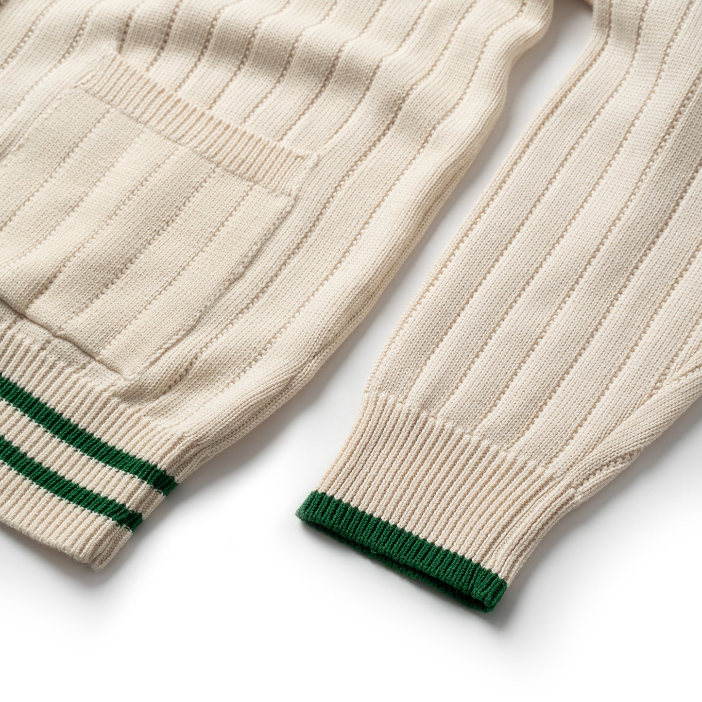 ATYS® TWO-TONE KNIT COTTON CARDIGAN