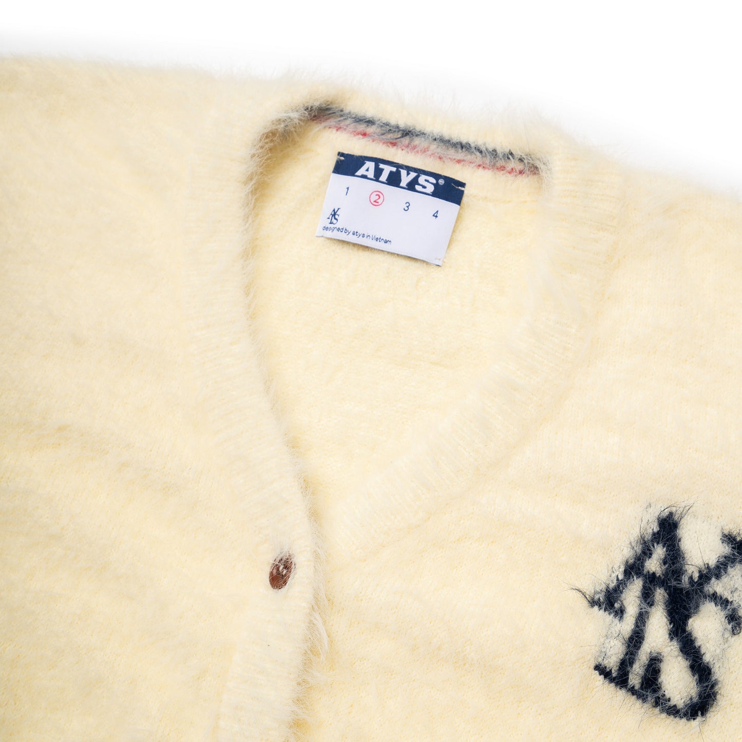 ATYS® SIGNATURE LOGO MOHAIR CARDIGAN