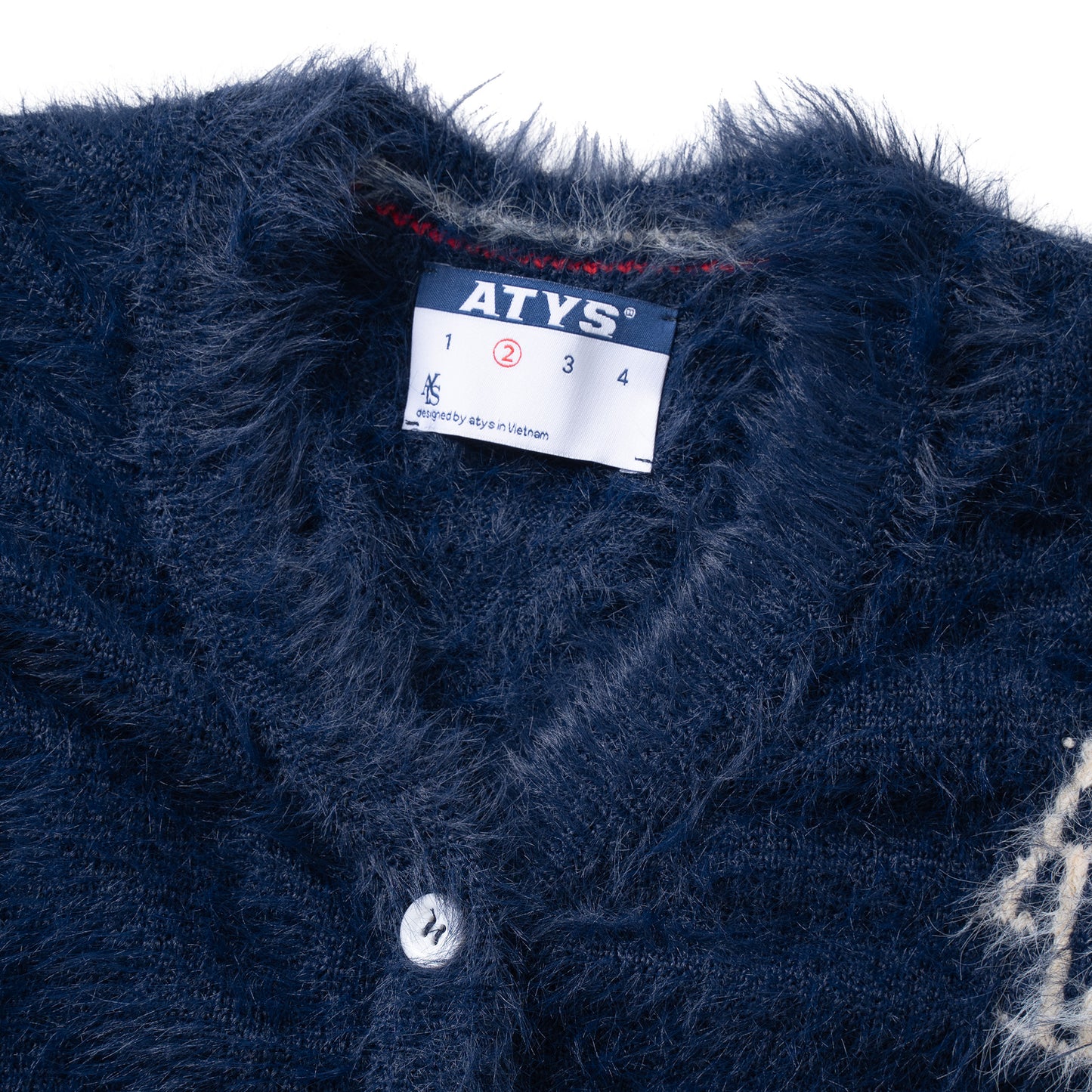 ATYS® SIGNATURE LOGO MOHAIR CARDIGAN