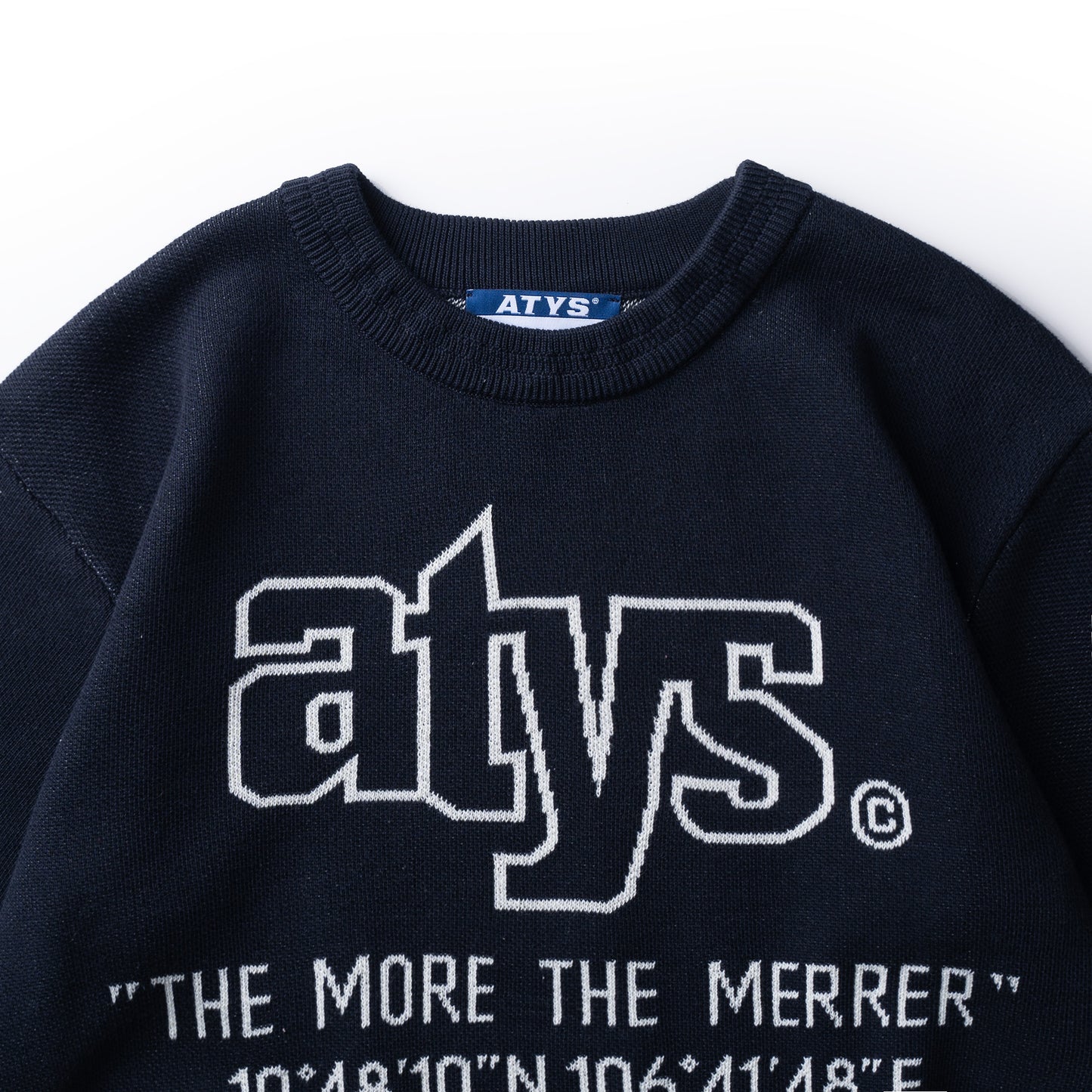 ATYS® "THE MORE THE MERRER" KNIT COTTON T - SHIRT