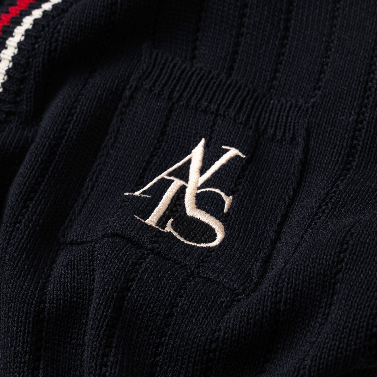 ATYS® 2 - LINE KNIT COTTON CARDIGAN