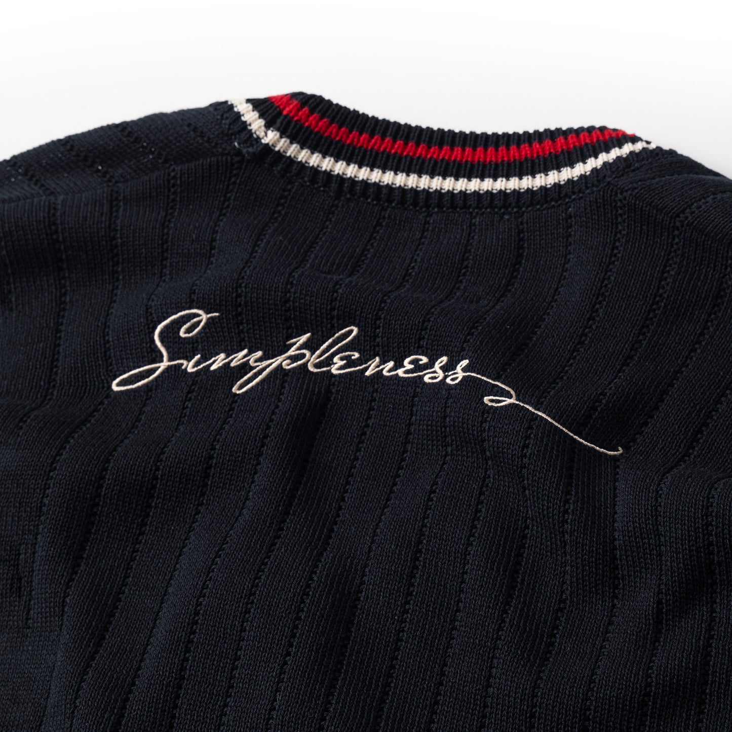 ATYS® 2 - LINE KNIT COTTON CARDIGAN