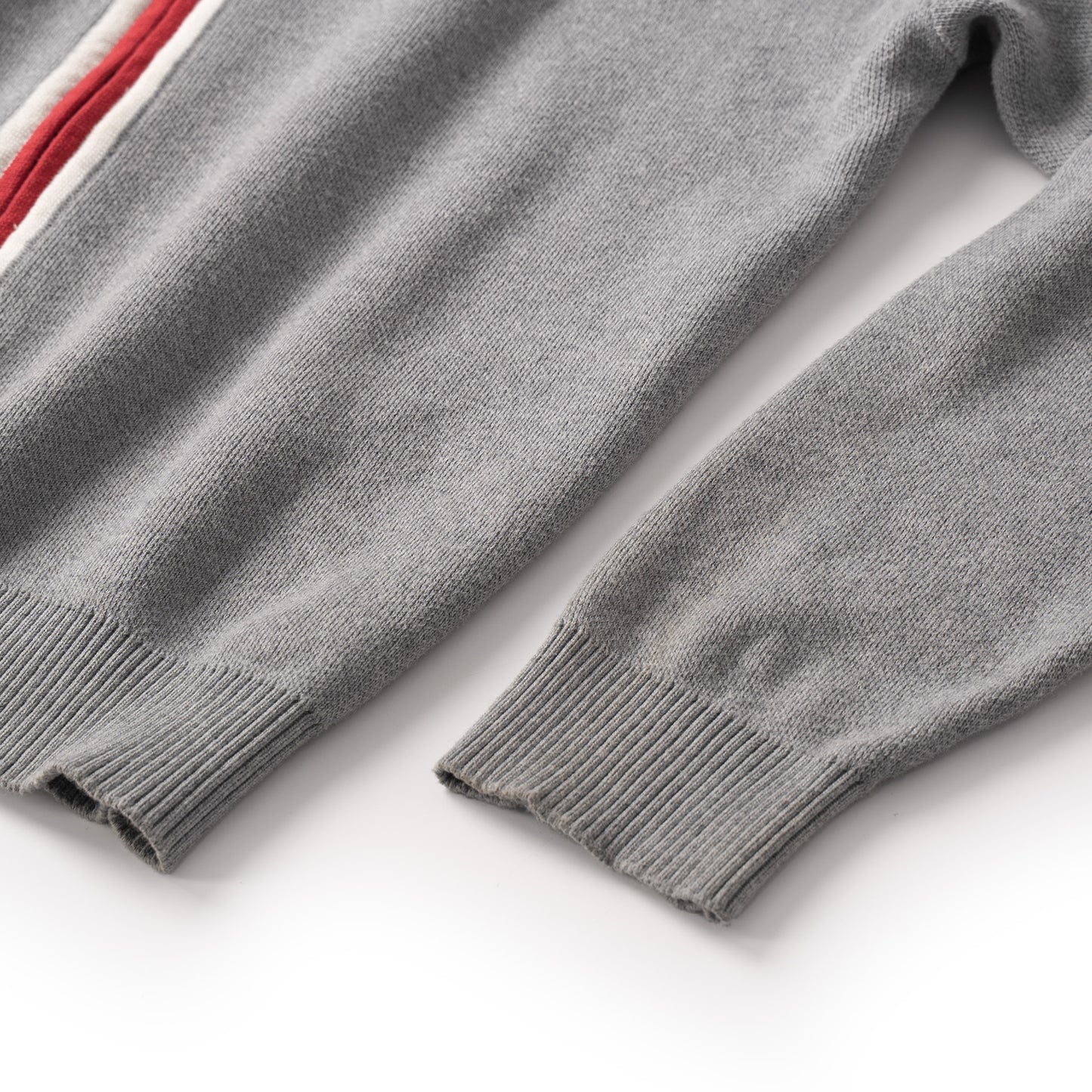 ATYS® Tri-Color Zipped Knit Cotton Blouson Jacket