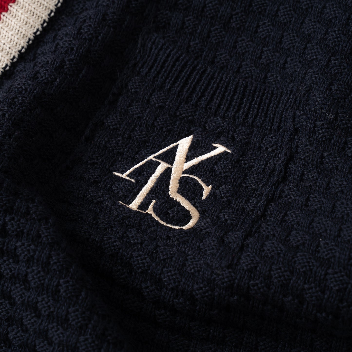 ATYS® BASKET WEAVE KNIT COTTON CARDIGAN