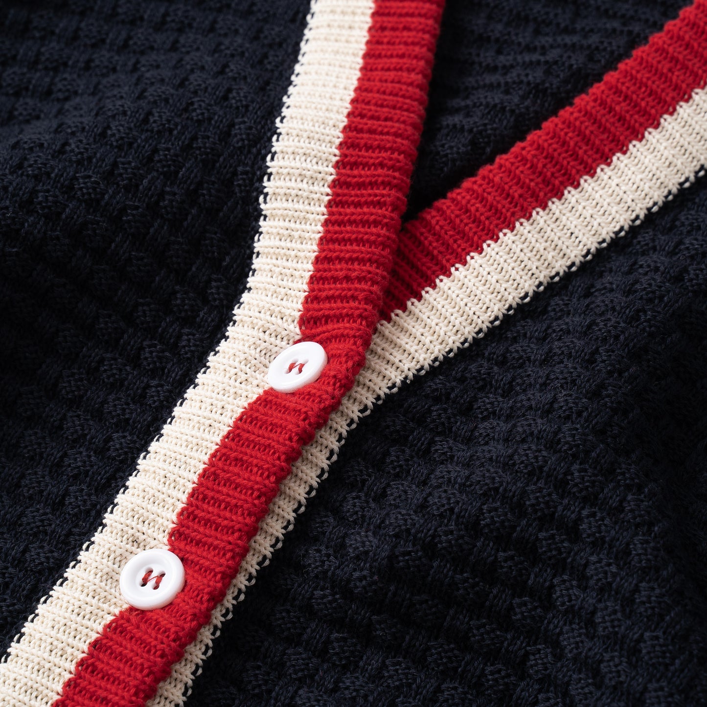 ATYS® BASKET WEAVE KNIT COTTON CARDIGAN