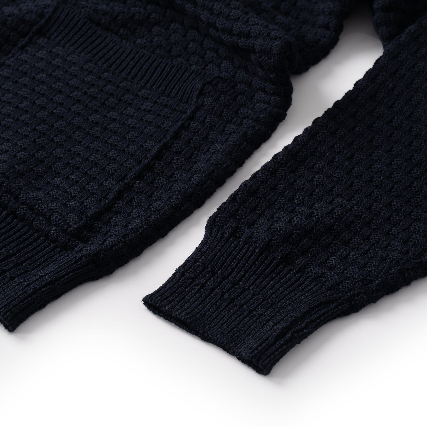 ATYS® BASKET WEAVE KNIT COTTON CARDIGAN