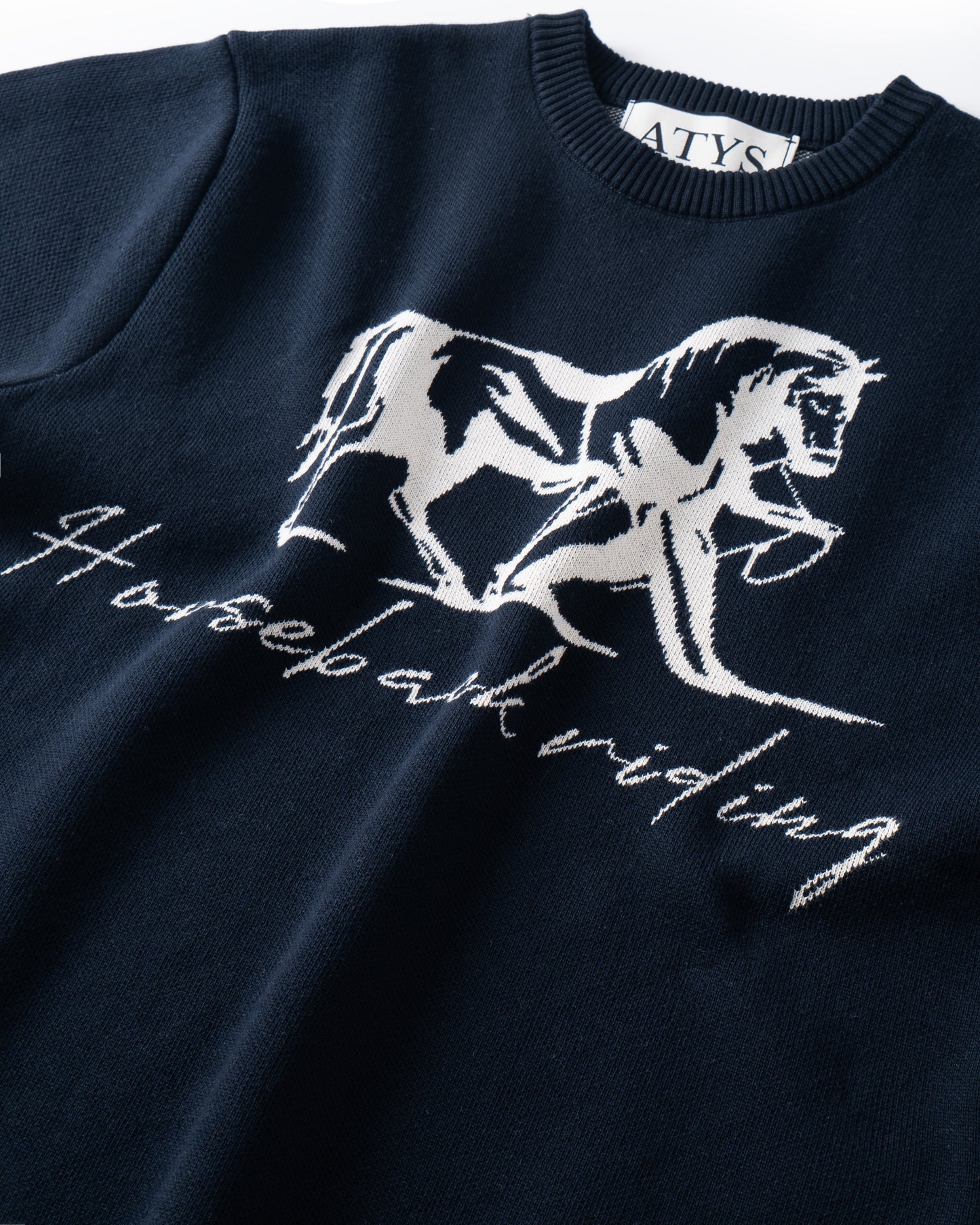 ATYS® MUSTANG KNIT COTTON T-SHIRT