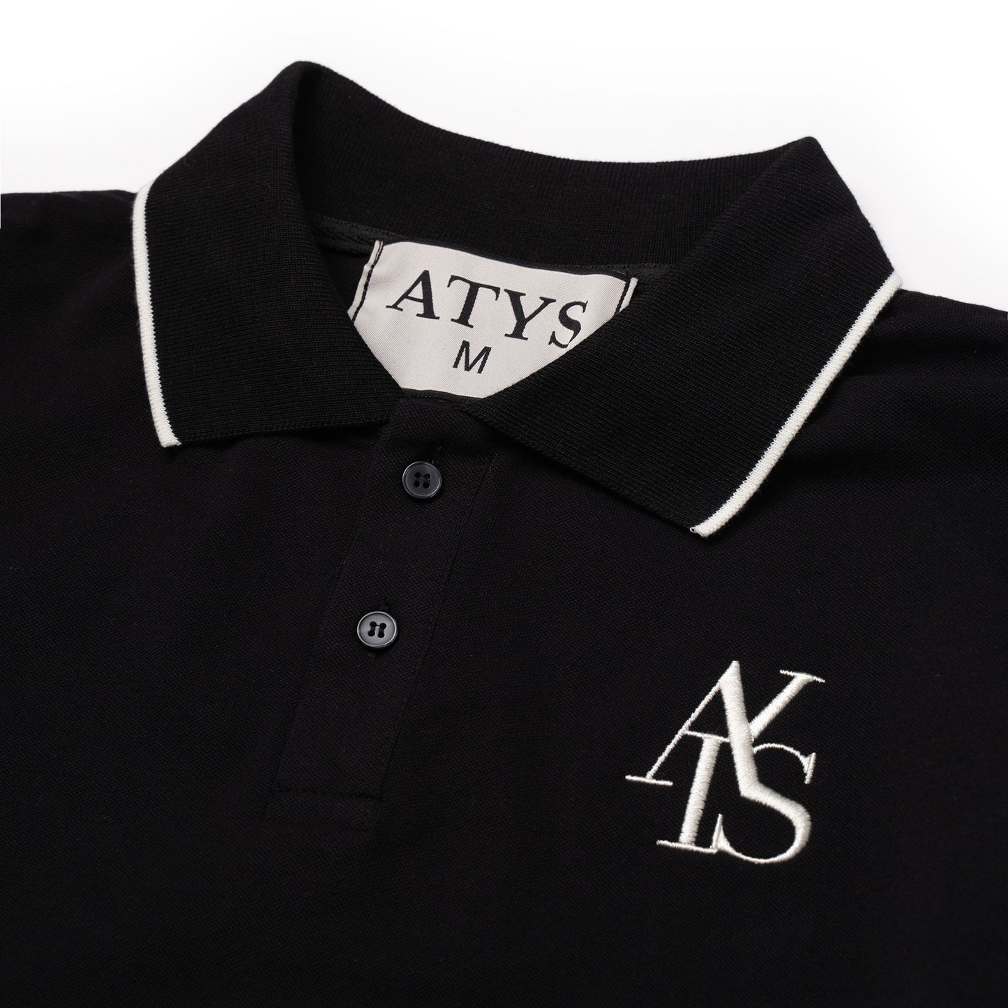 ATYS® HEM COLLAR SHORT SLEEVE POLO SHIRT
