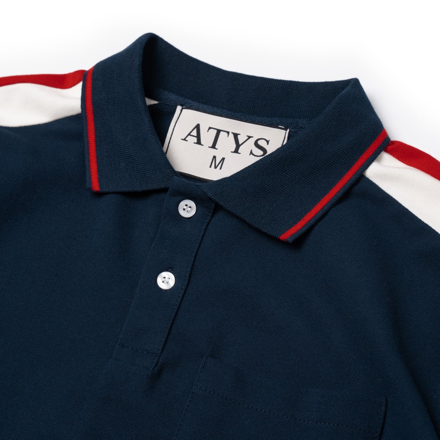 ATYS® SHOULDER PATCH POLO SHIRT