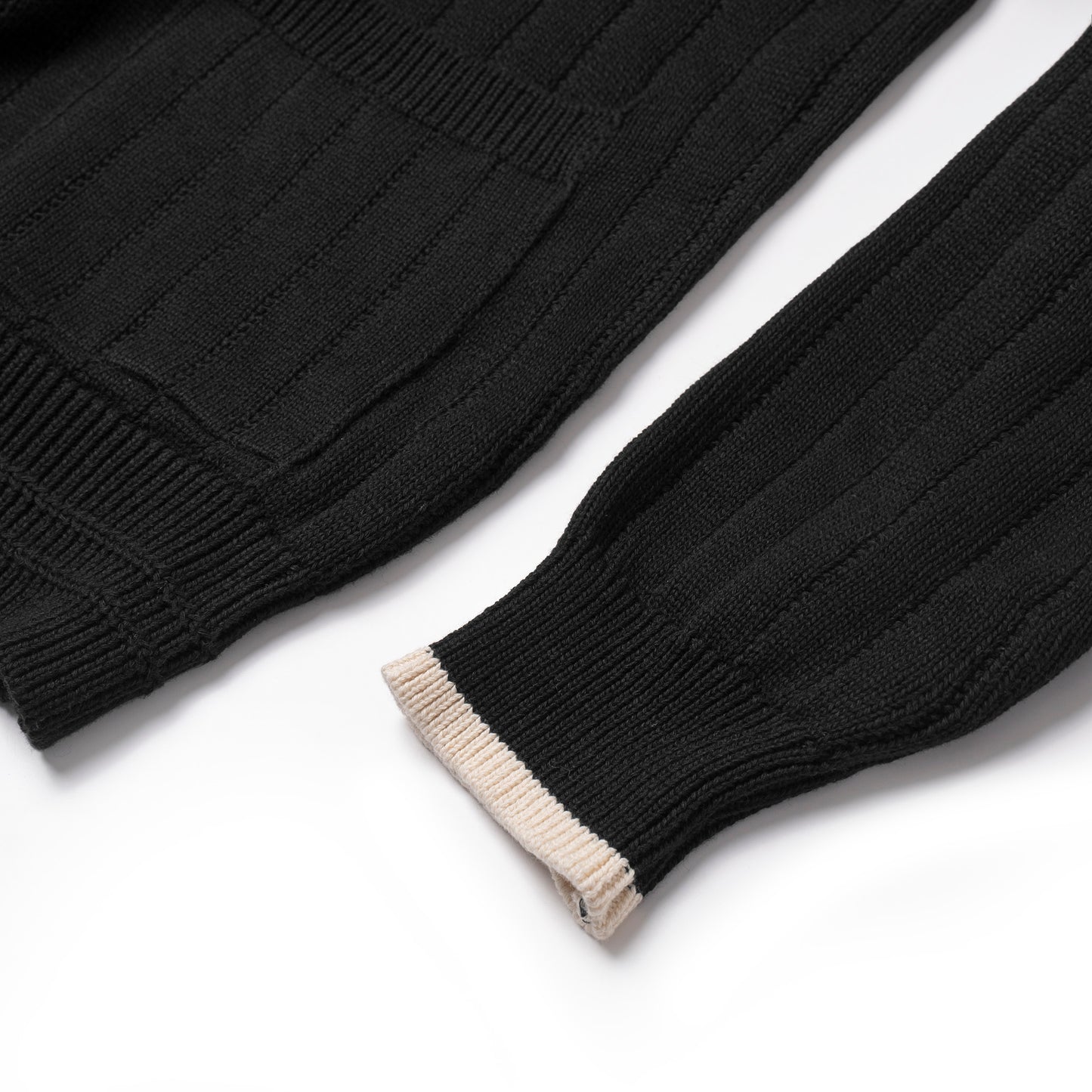 ATYS® 2 - LINE KNIT COTTON CARDIGAN