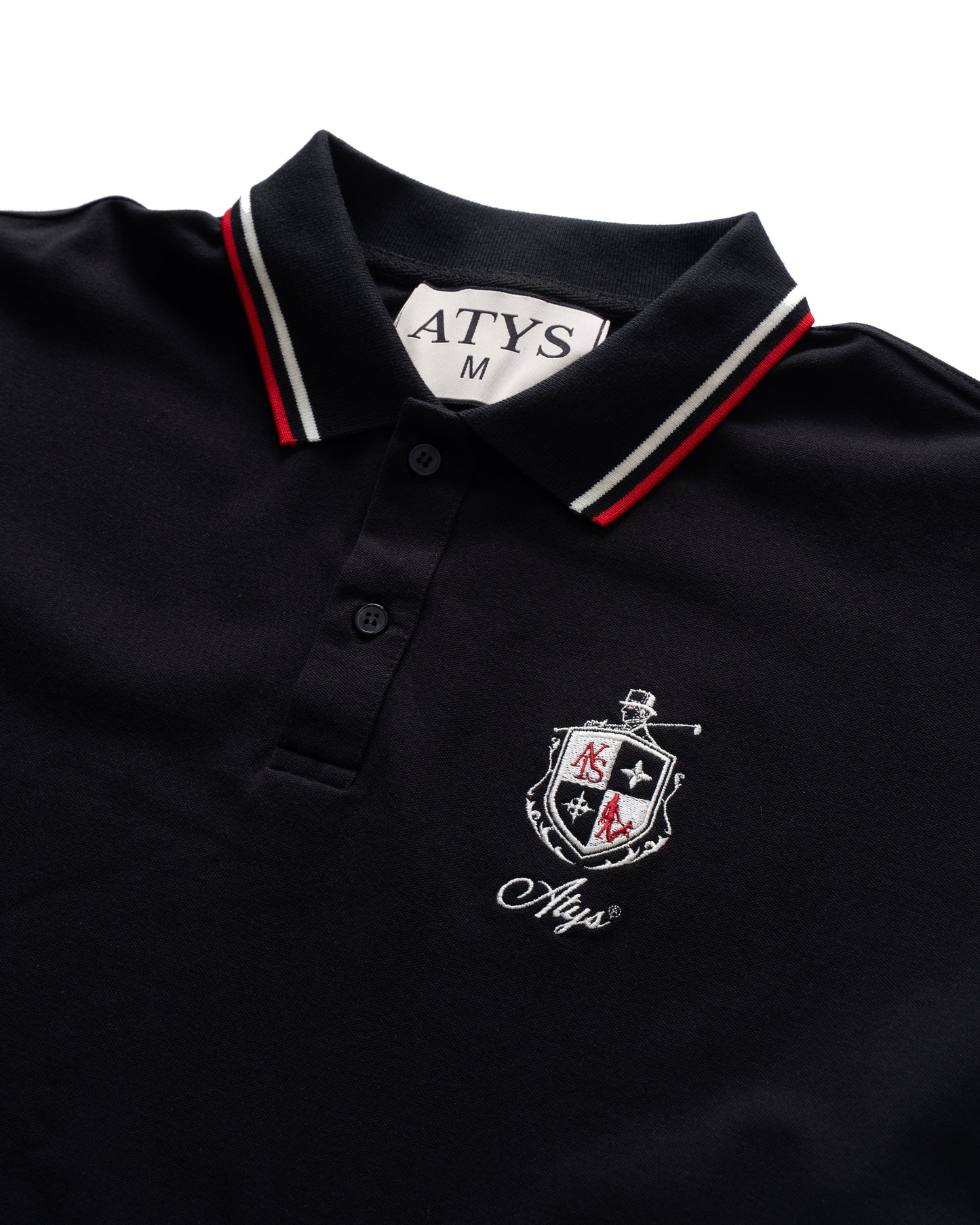 ATYS® TWIN STRIPE COLLAR POLO SHIRT