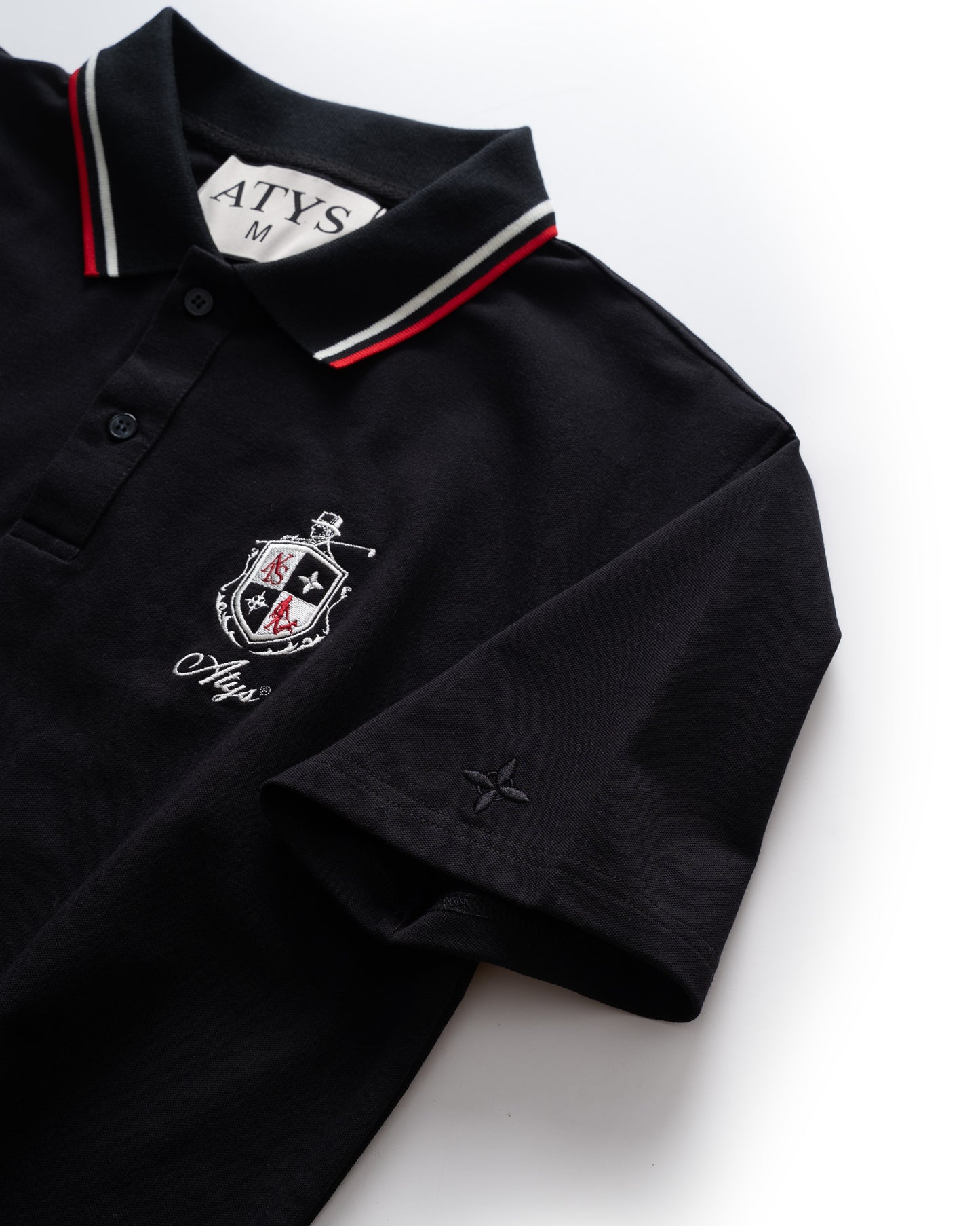 ATYS® TWIN STRIPE COLLAR POLO SHIRT