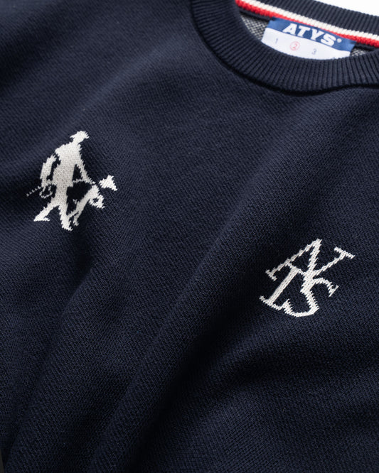 ATYS® NOBLE TRICOLOR KNIT COTTON TEE