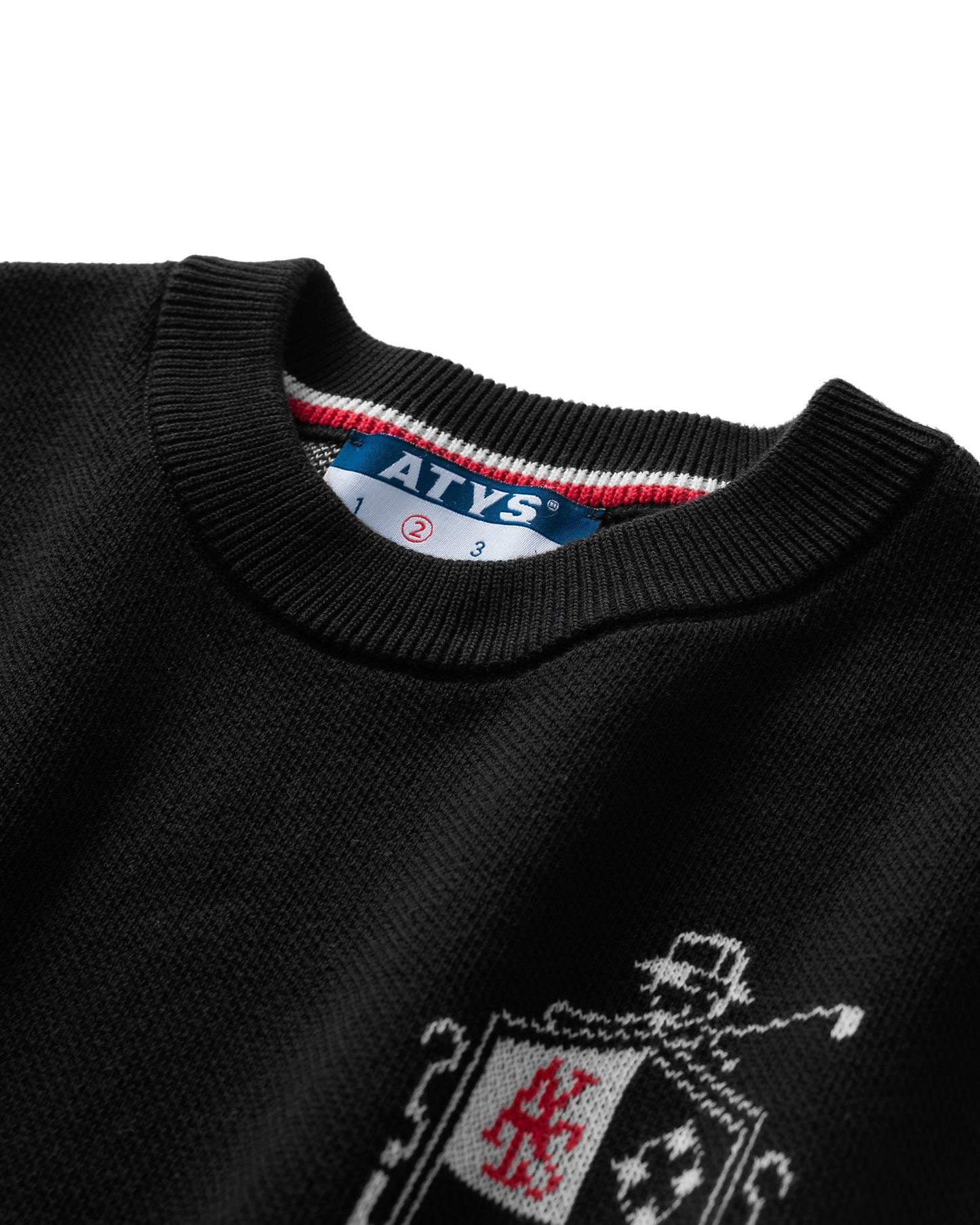 ATYS® MINIMAL CREST KNIT COTTON T-SHIRT