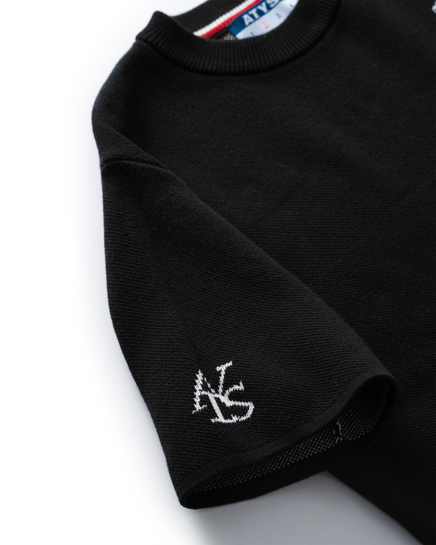 ATYS® MINIMAL CREST KNIT COTTON T-SHIRT