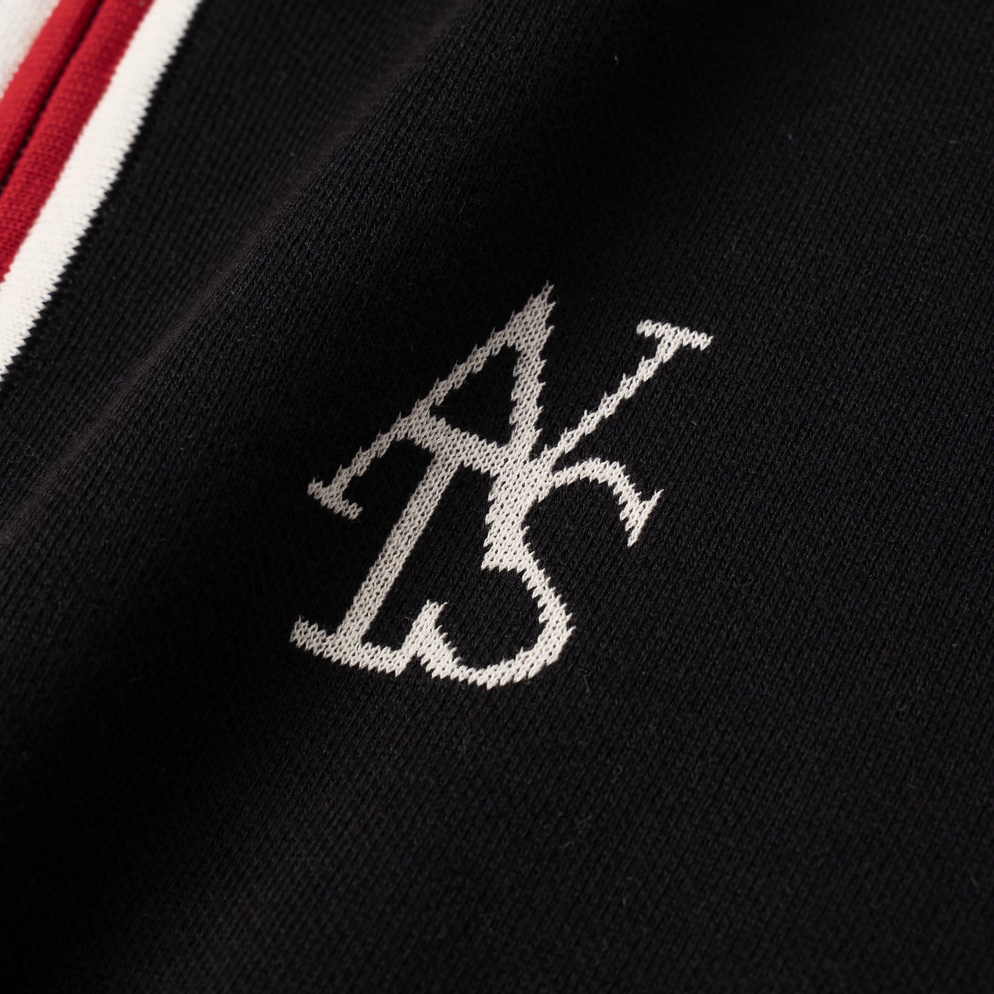ATYS® Tri-Color Zipped Knit Cotton Blouson Jacket
