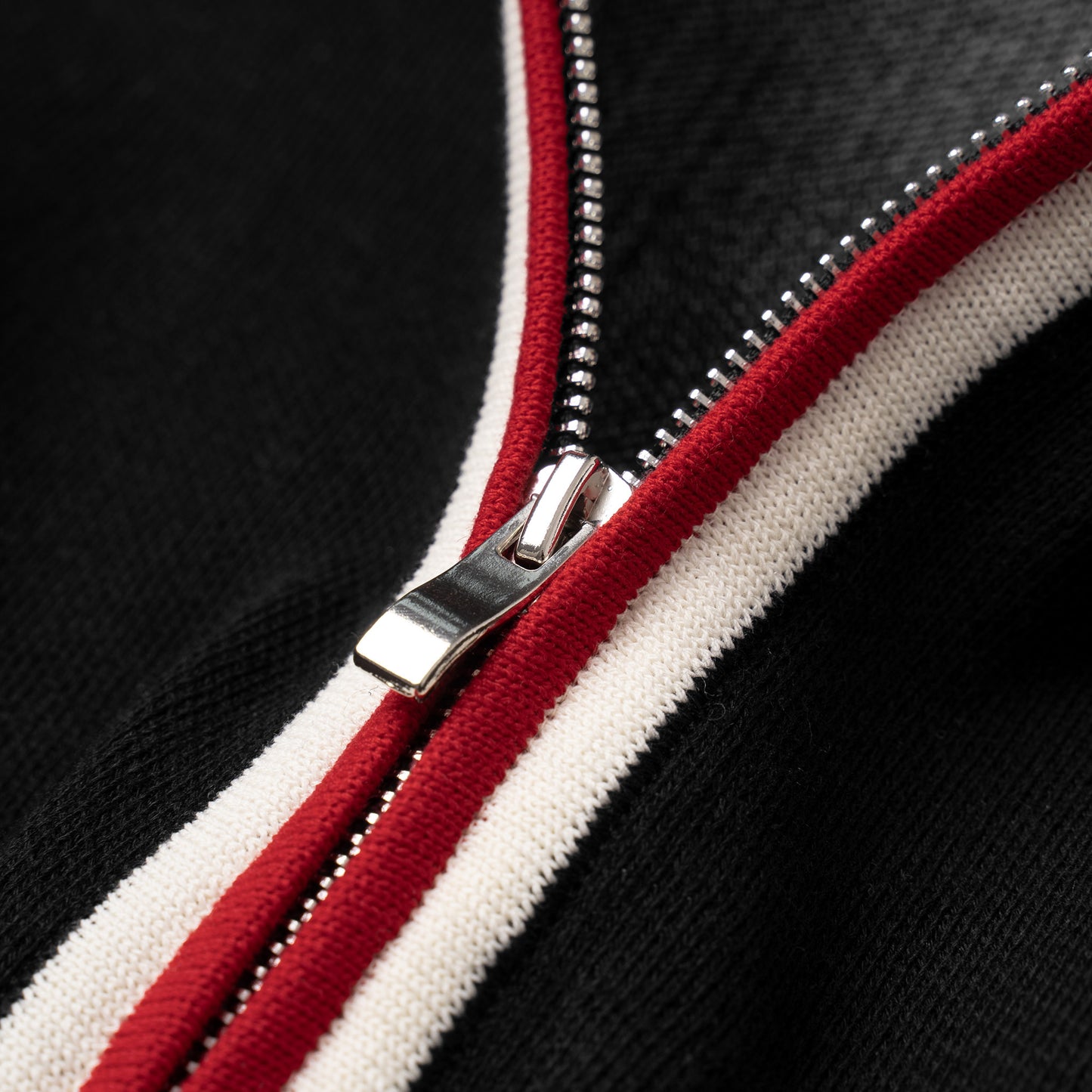 ATYS® Tri-Color Zipped Knit Cotton Blouson Jacket