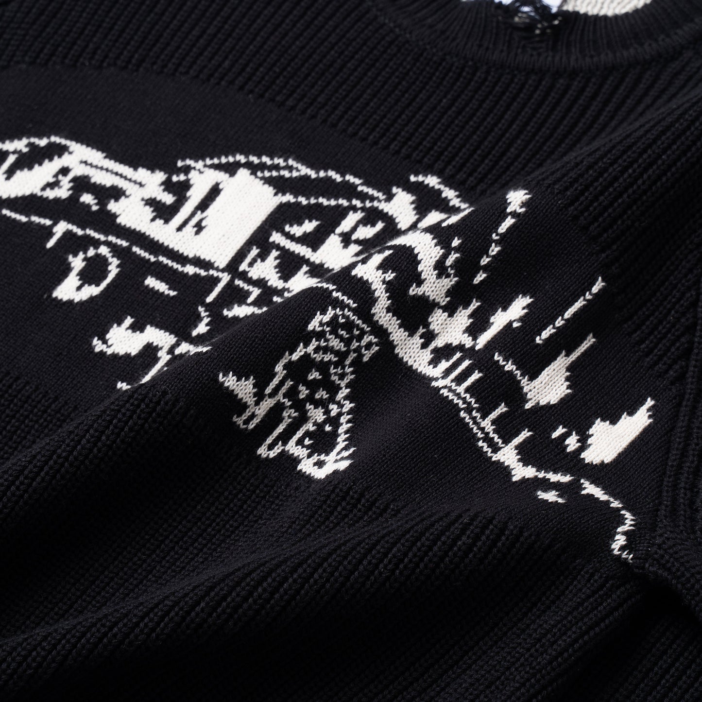 ATYS® HOMELAND RIPPED KNIT COTTON SWEATER