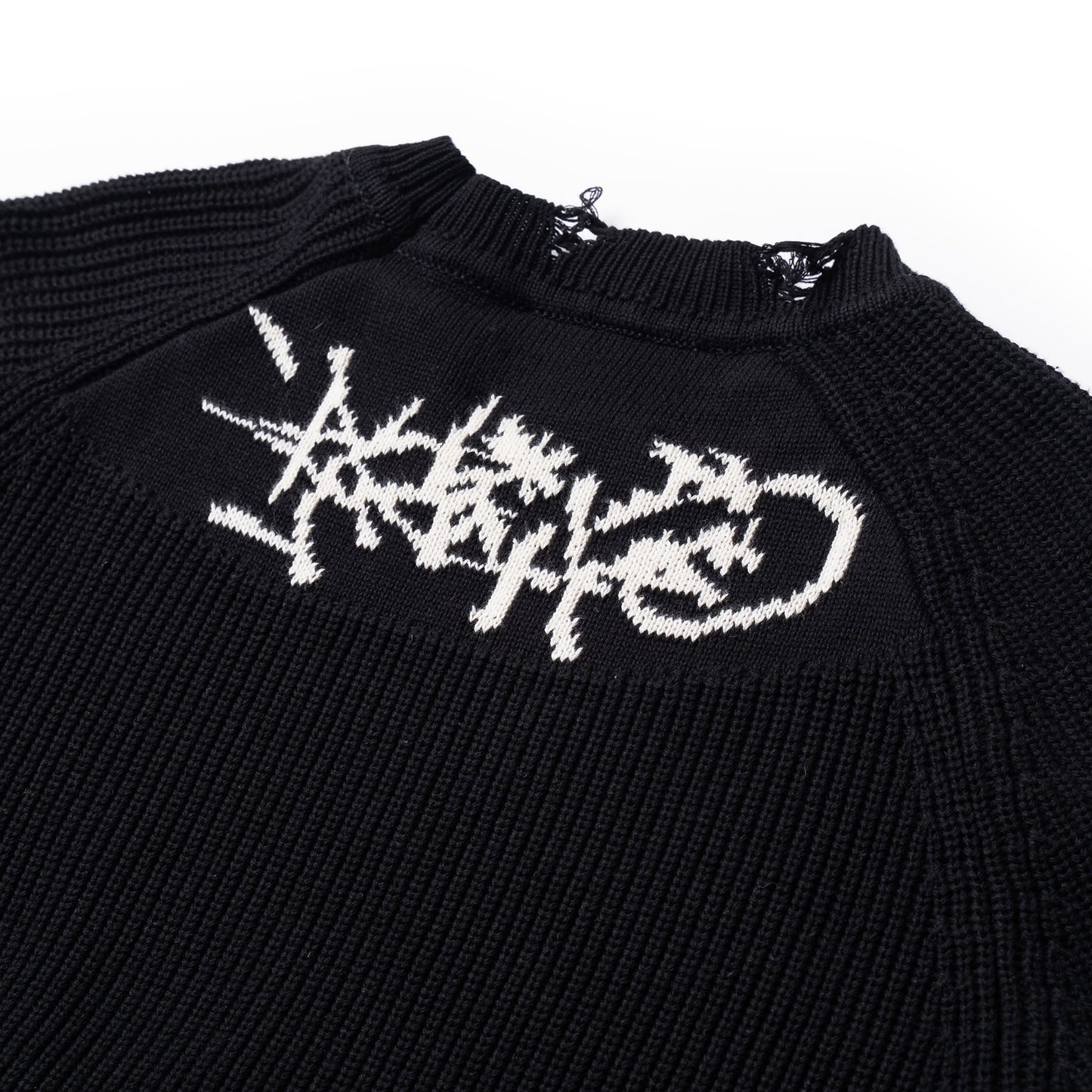 ATYS® HOMELAND RIPPED KNIT COTTON SWEATER