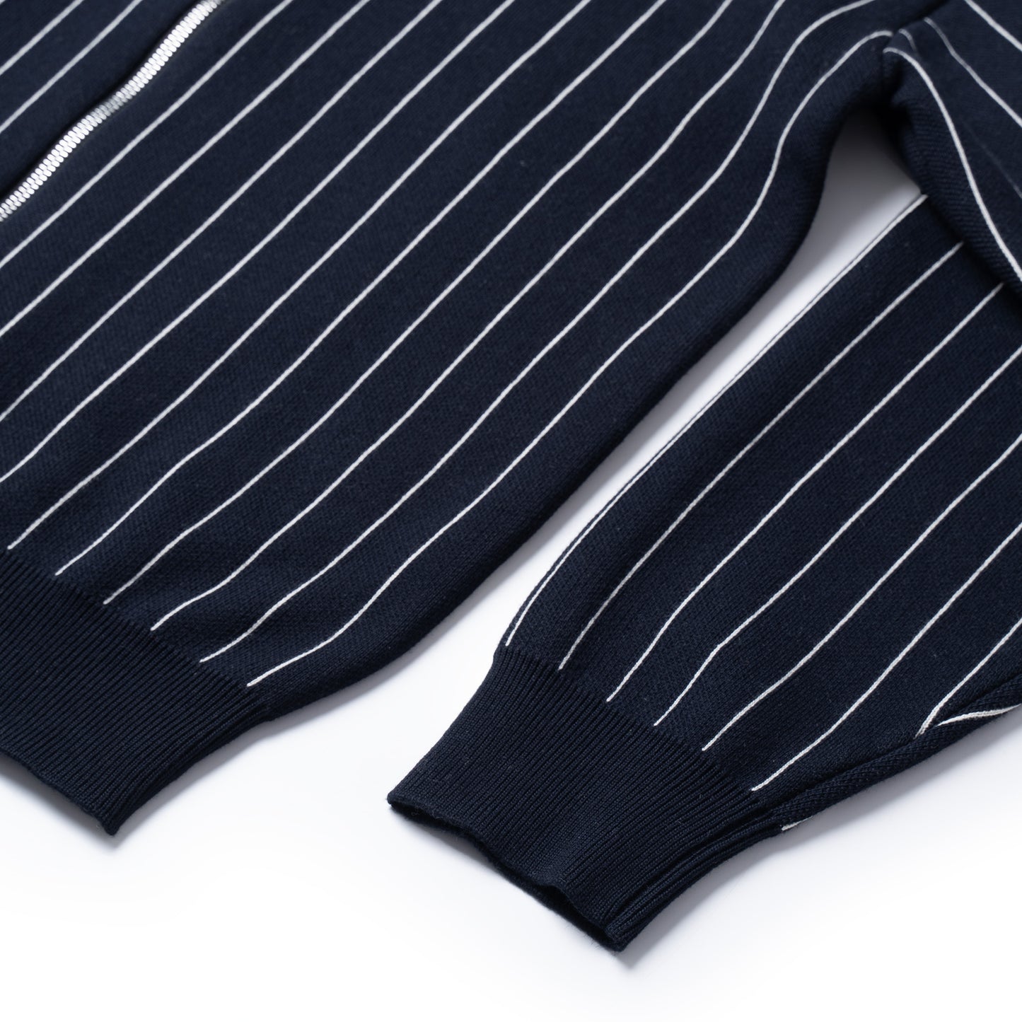 ATYS® STRIPED GRAFFITI KNIT COTTON BOMBER