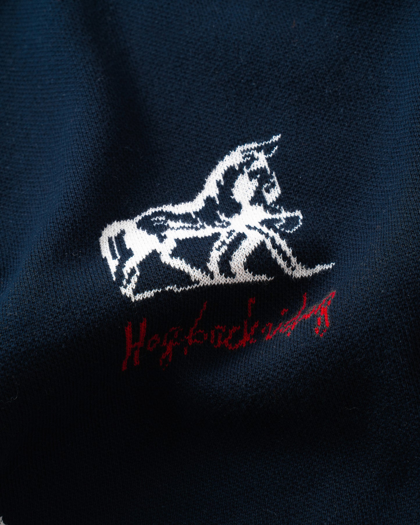 ATYS® "MUSTANG" ROUND NECK ZIPPER KNIT JACKET