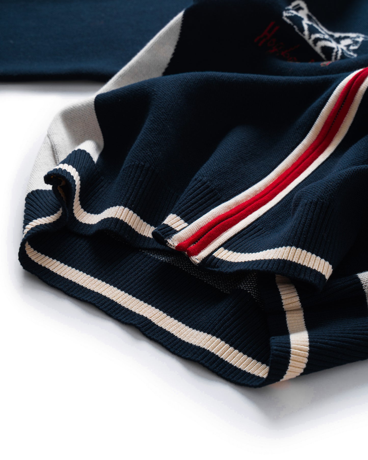ATYS® "MUSTANG" ROUND NECK ZIPPER KNIT JACKET