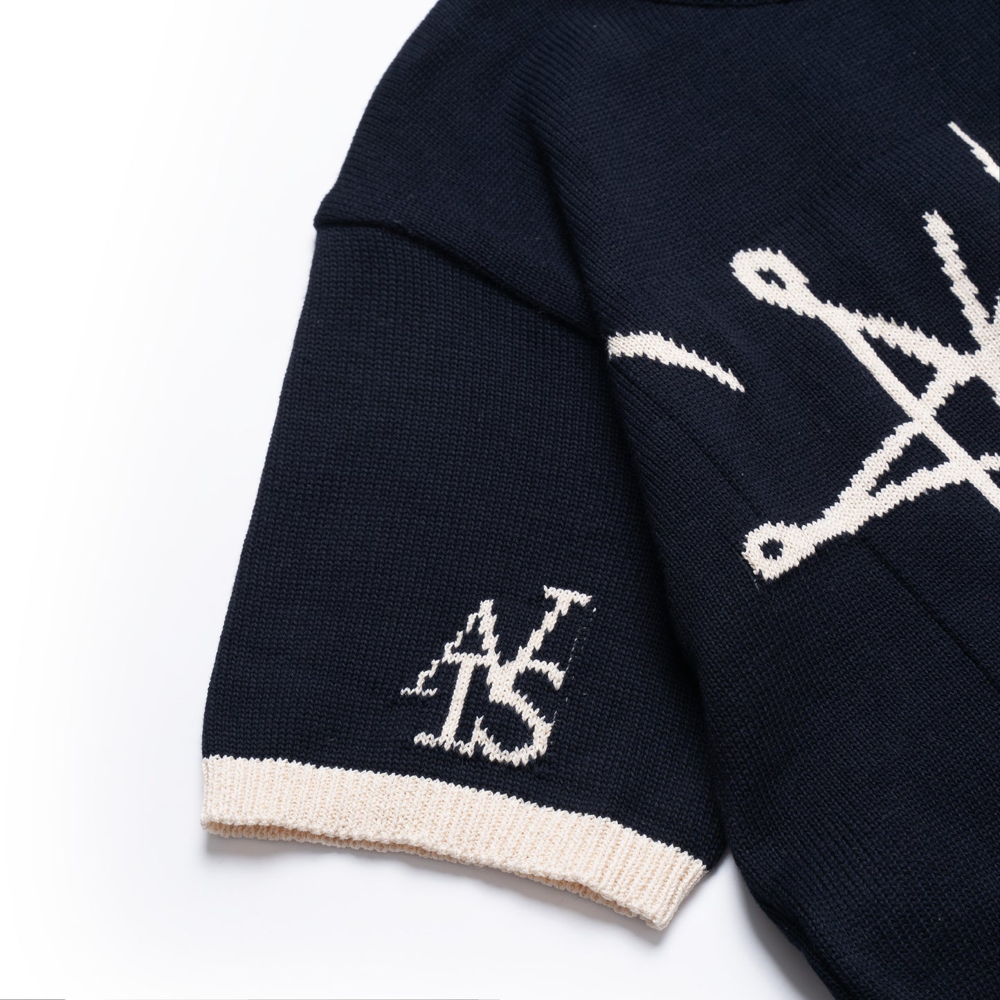ATYS® GRAFFITI LOGO KNIT COTTON T-SHIRT