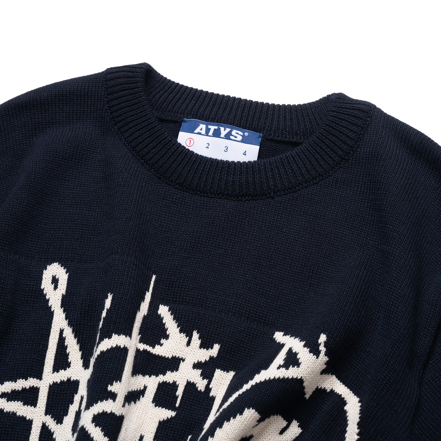 ATYS® GRAFFITI LOGO KNIT COTTON T-SHIRT