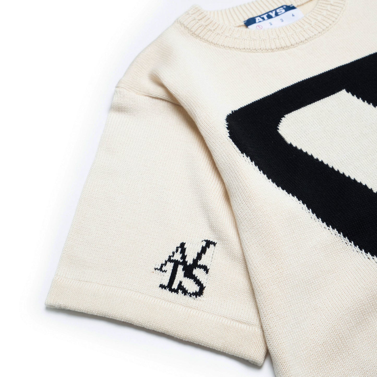 ATYS® EARLY LOGOS KNIT COTTON T - SHIRT
