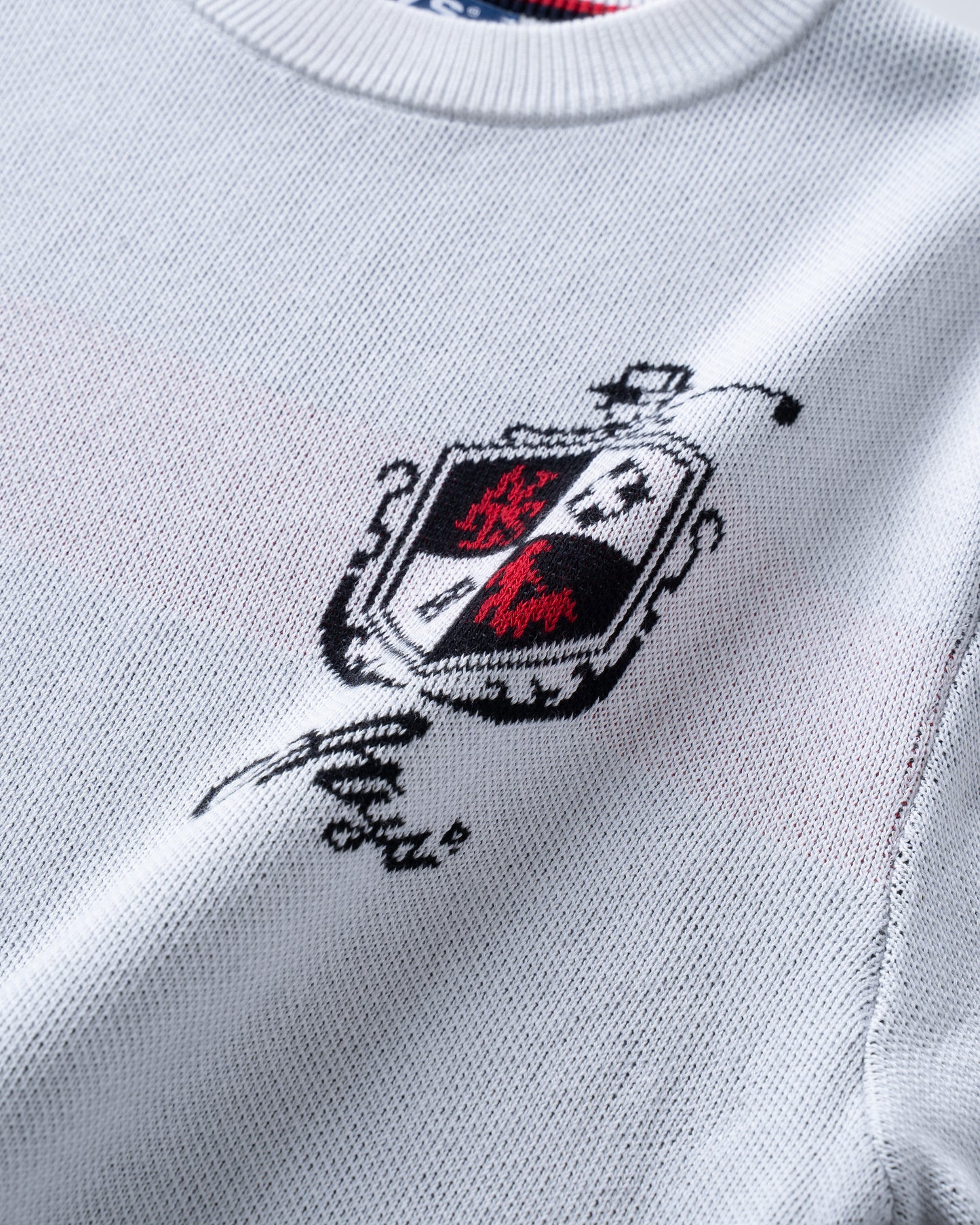 ATYS® MINIMAL CREST KNIT COTTON T-SHIRT