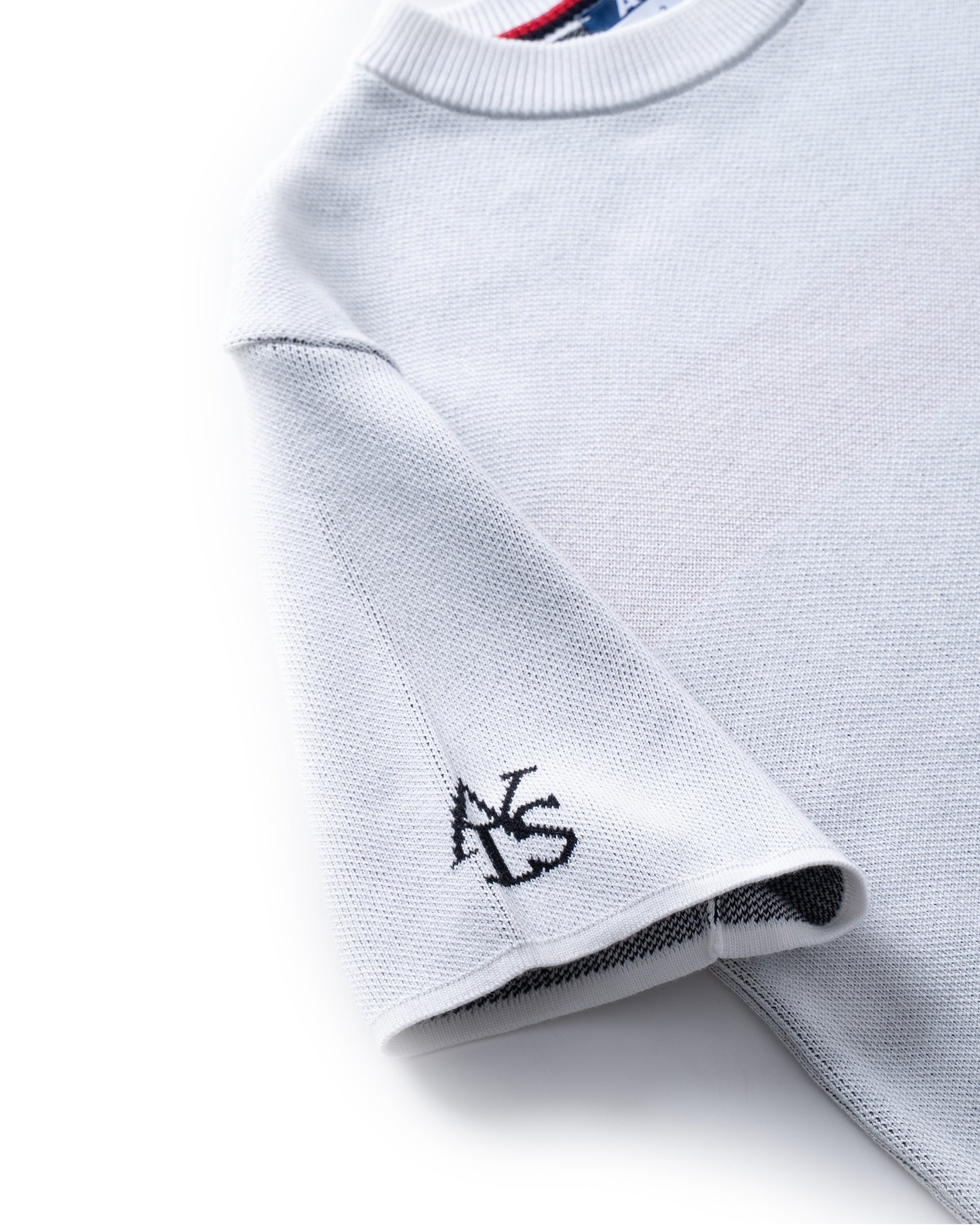 ATYS® MINIMAL CREST KNIT COTTON T-SHIRT