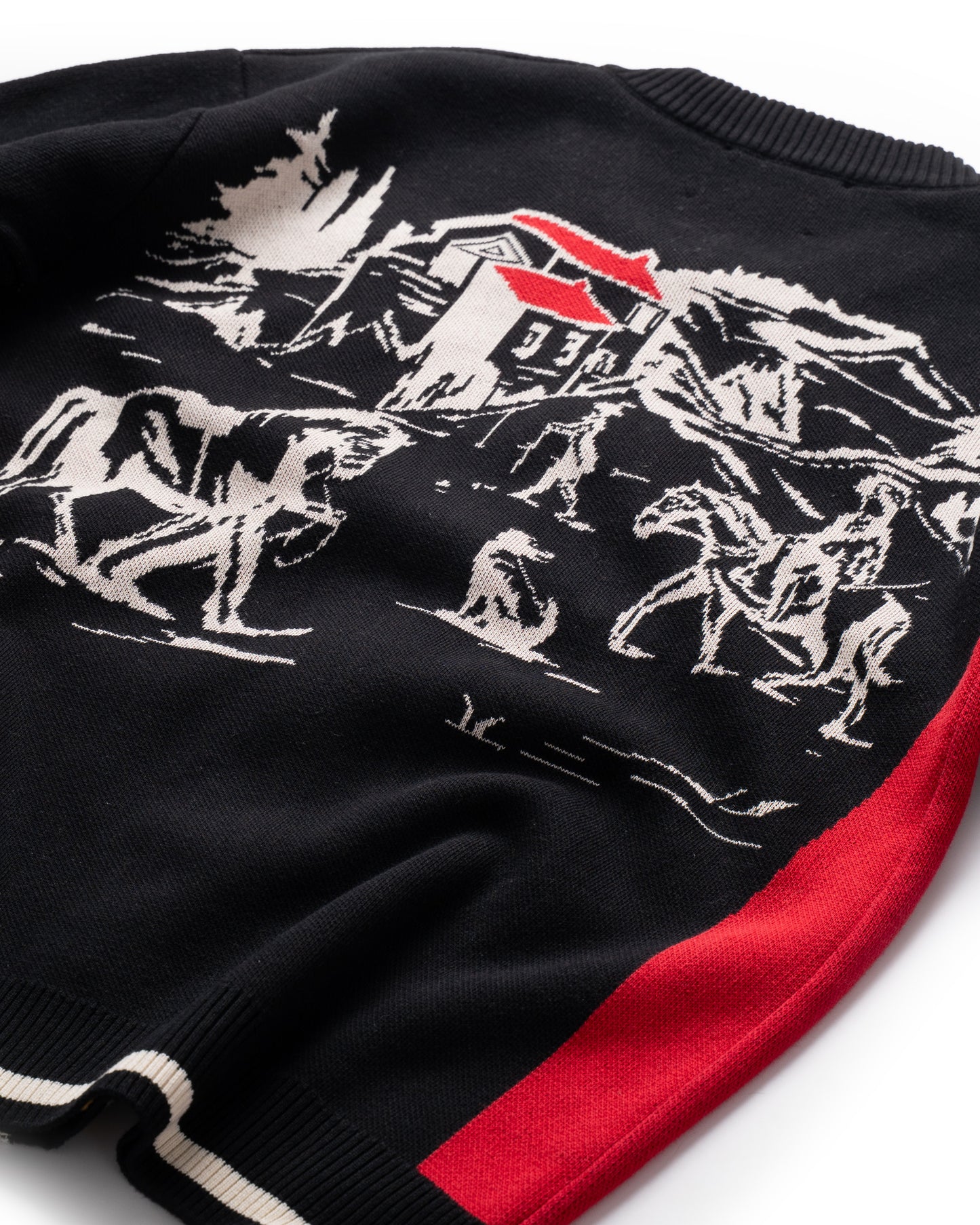 ATYS® "MUSTANG" ROUND NECK ZIPPER KNIT JACKET