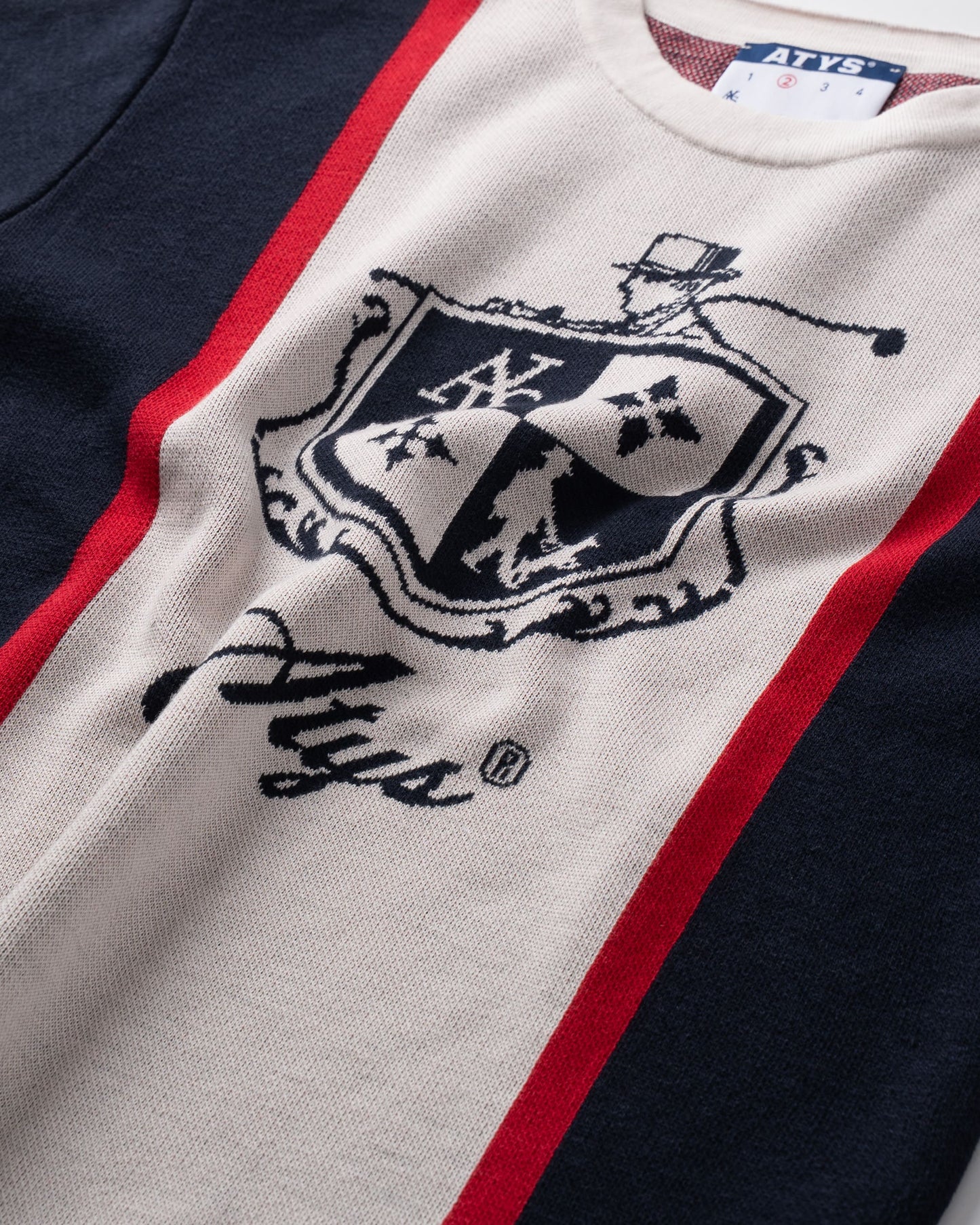 ATYS HERITAGE CREST KNIT COTTON T-SHIRT