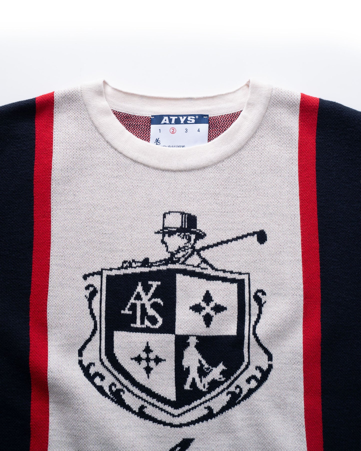 ATYS HERITAGE CREST KNIT COTTON T-SHIRT
