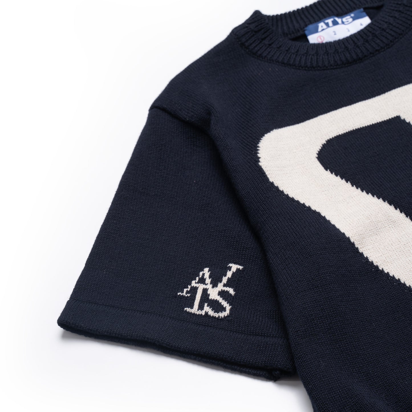 ATYS® EARLY LOGOS KNIT COTTON T - SHIRT