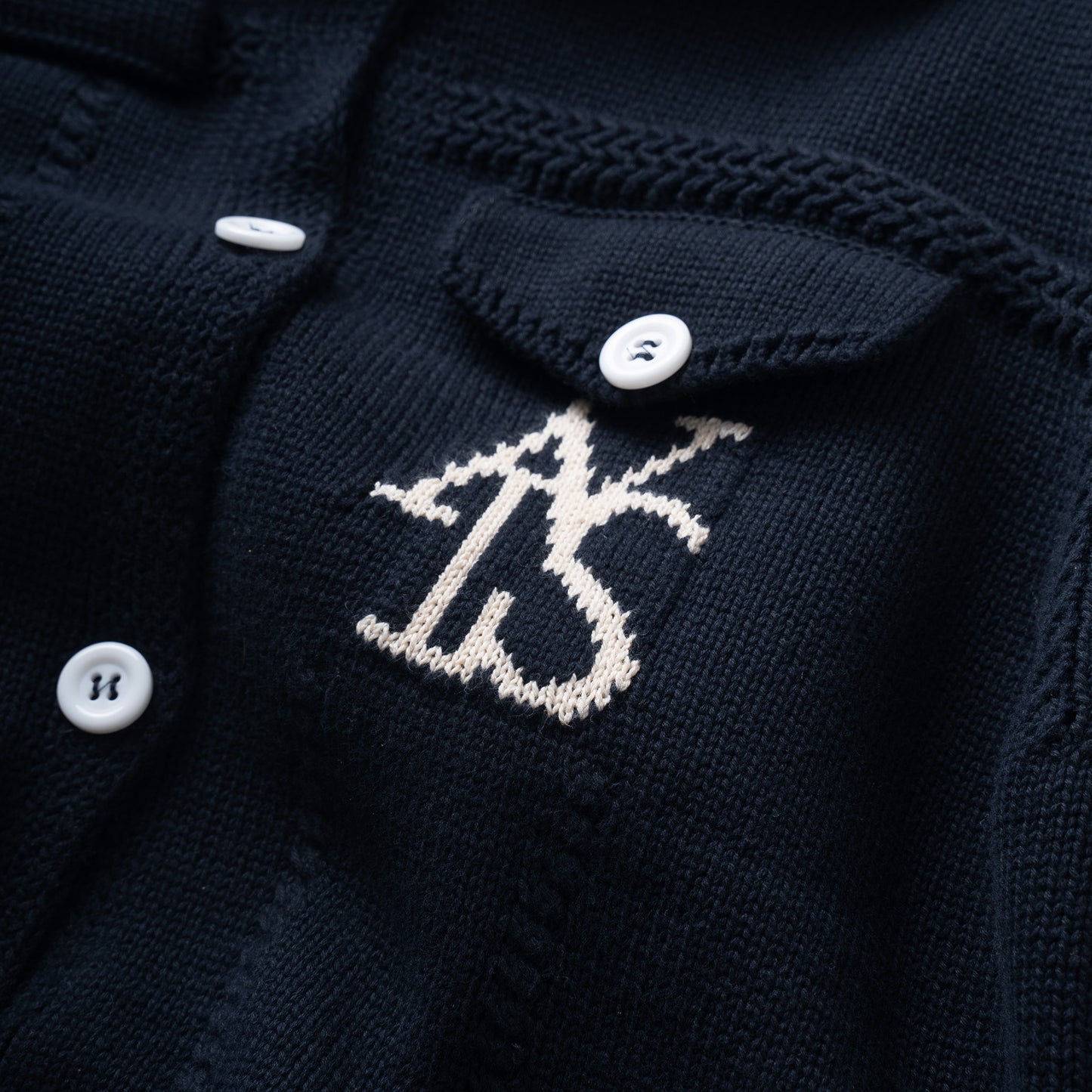 ATYS® BUTTON UP KNIT COTTON JACKET