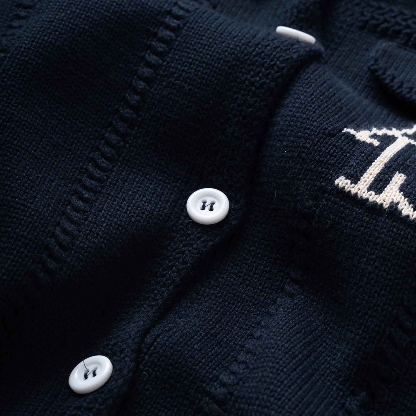 ATYS® BUTTON UP KNIT COTTON JACKET