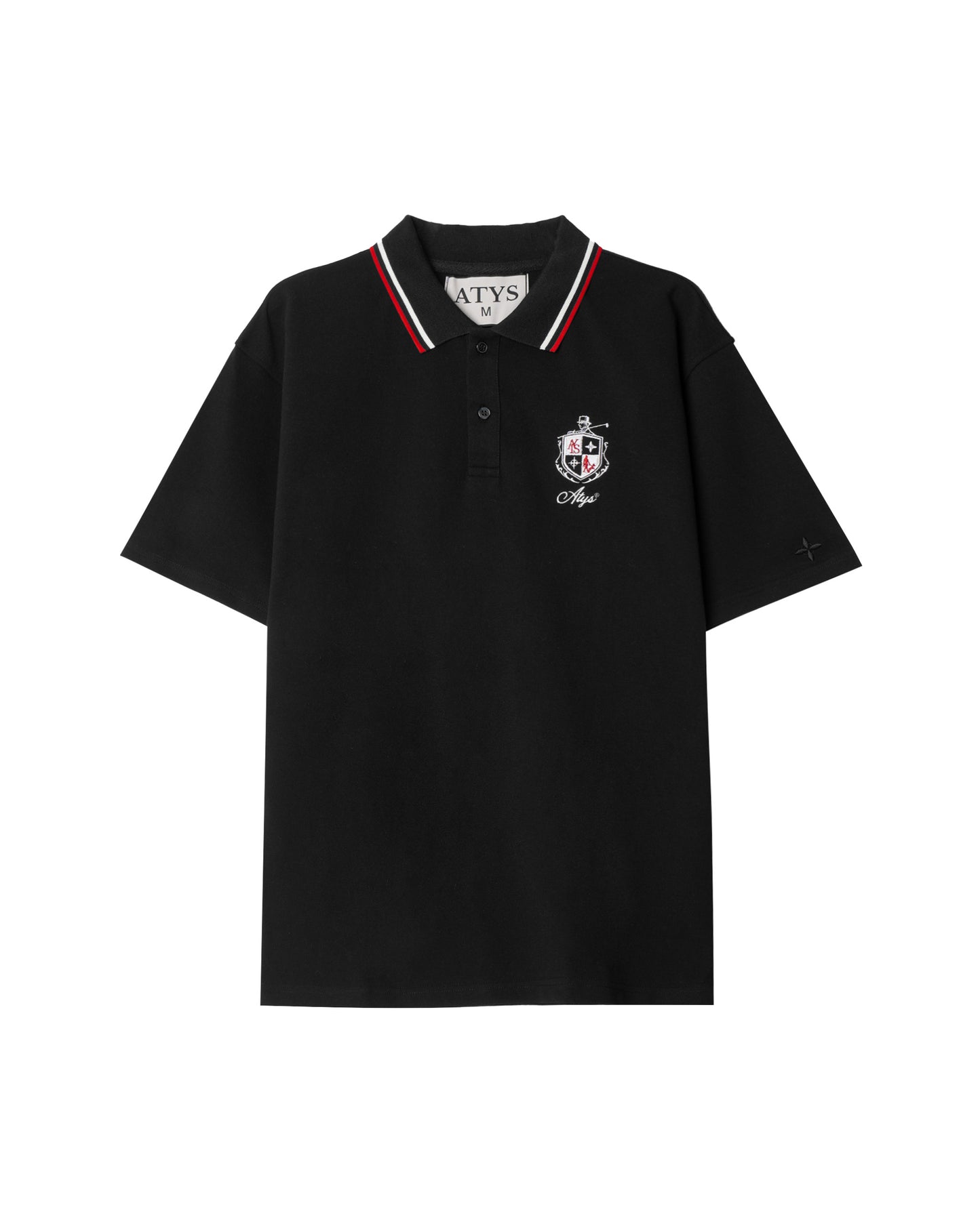 ATYS® TWIN STRIPE COLLAR POLO SHIRT