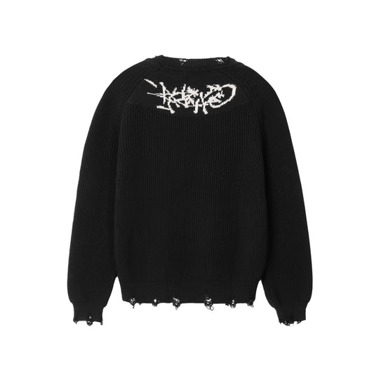 ATYS® HOMELAND RIPPED KNIT COTTON SWEATER