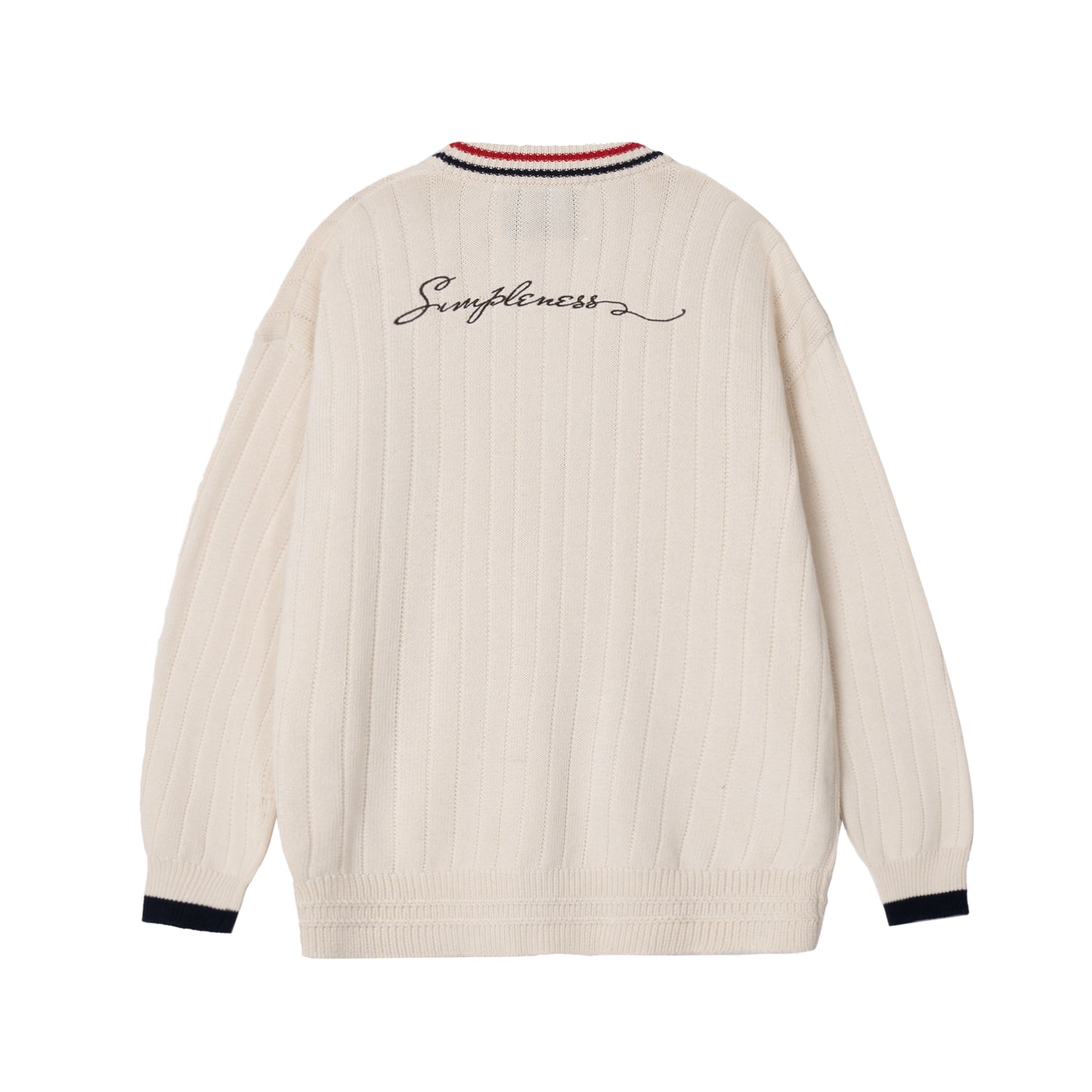 ATYS® 2 - LINE KNIT COTTON CARDIGAN