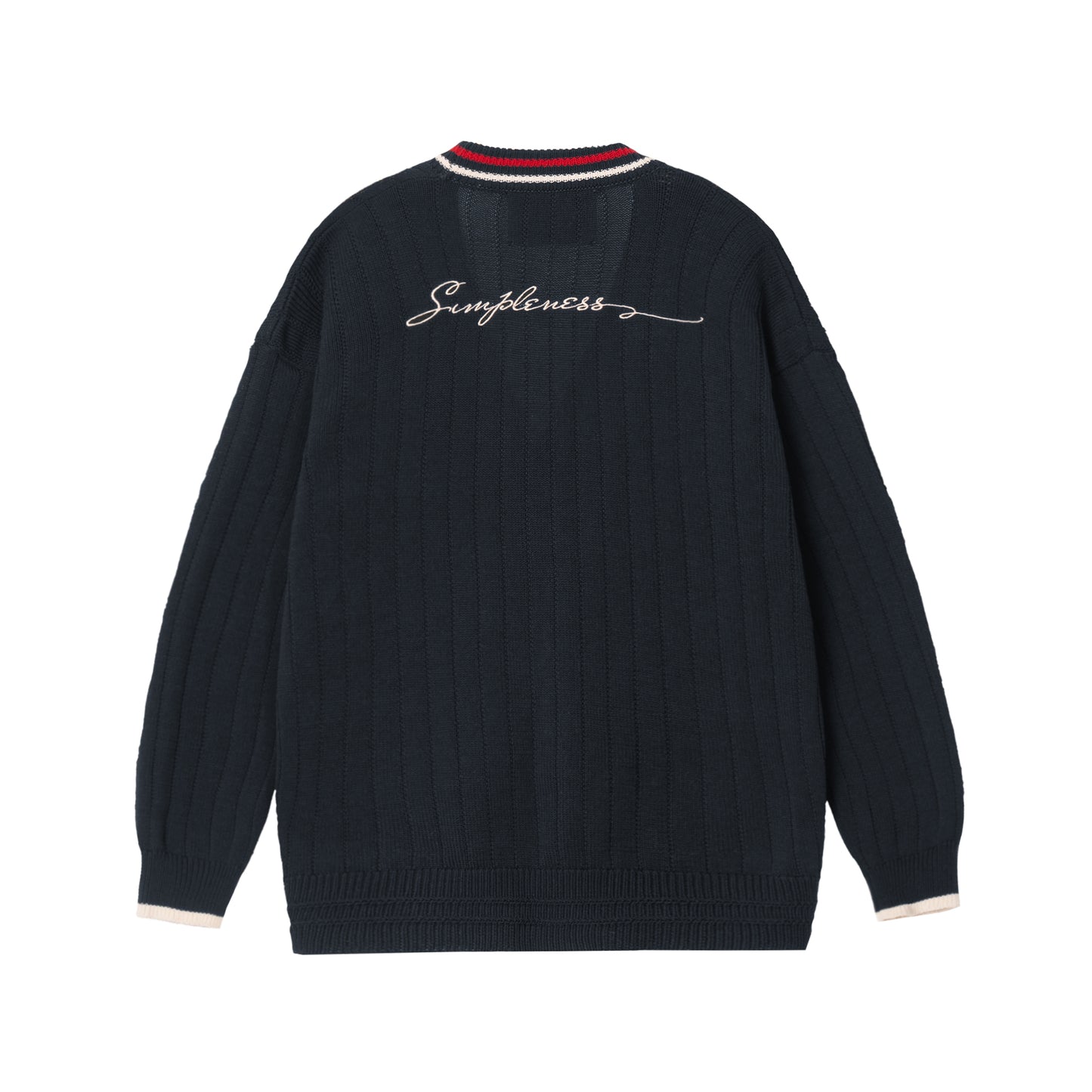 ATYS® 2 - LINE KNIT COTTON CARDIGAN