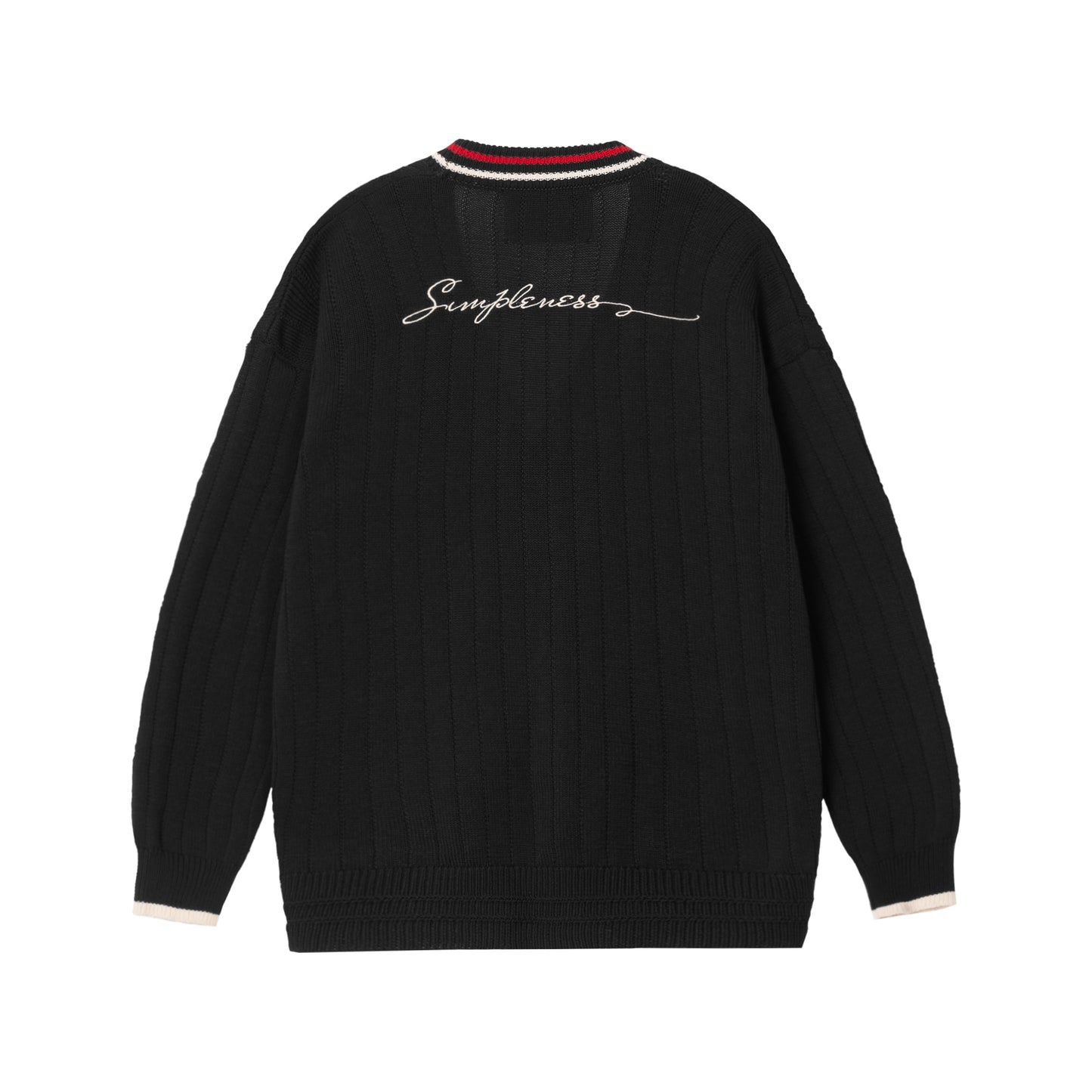 ATYS® 2 - LINE KNIT COTTON CARDIGAN