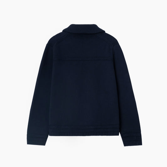 ATYS® BUTTON UP KNIT COTTON JACKET