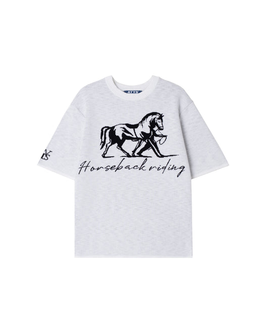 ATYS® MUSTANG KNIT COTTON T-SHIRT