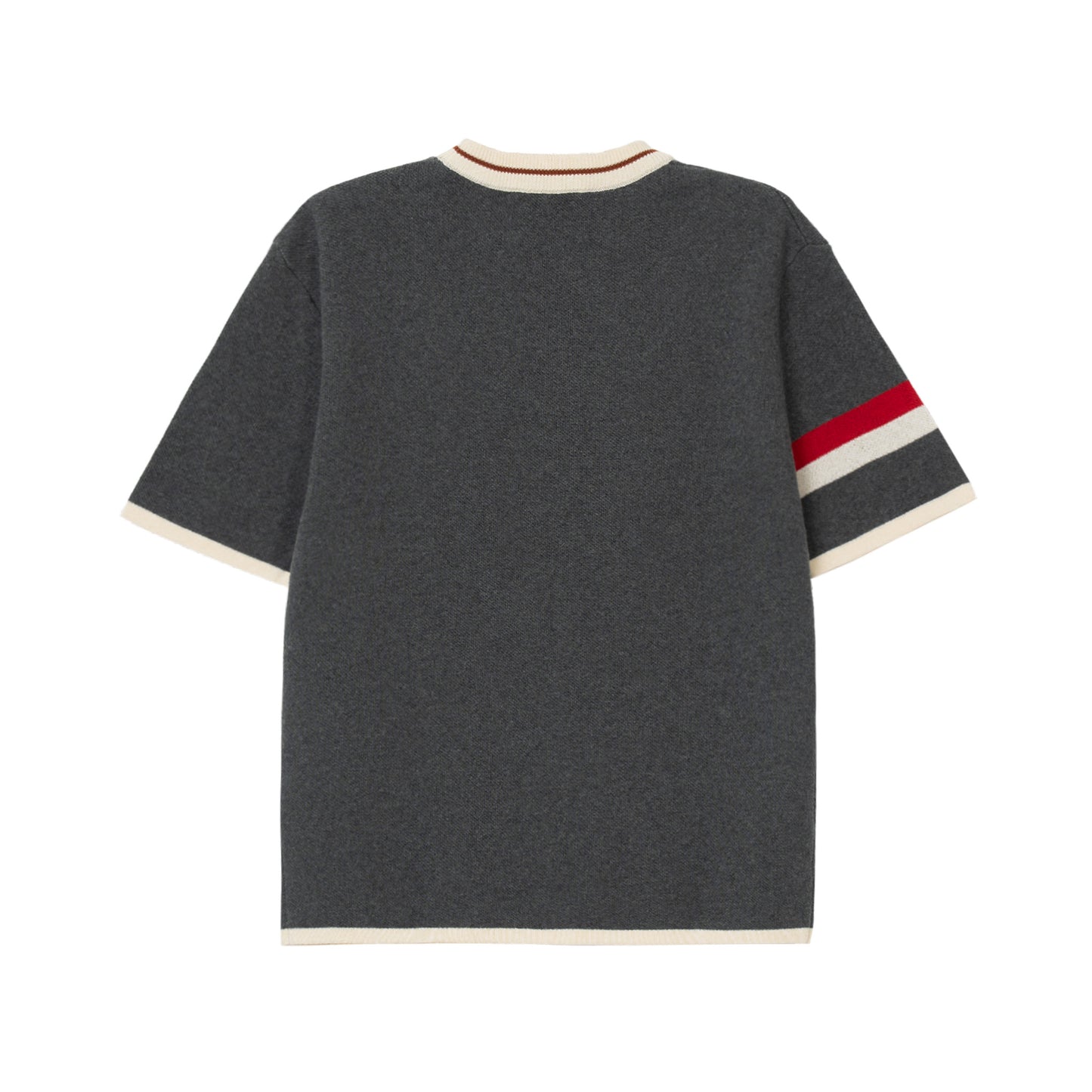 ATYS® TRI-COLOR KNIT COTTON T-SHIRT
