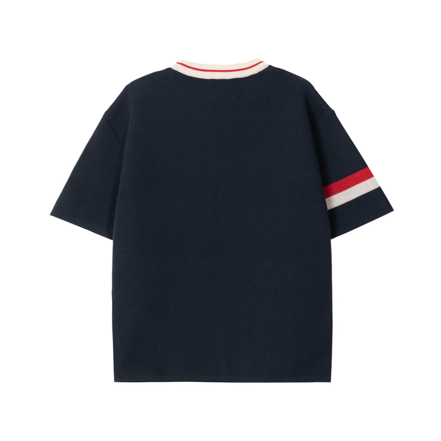 ATYS® TRI-COLOR KNIT COTTON T-SHIRT