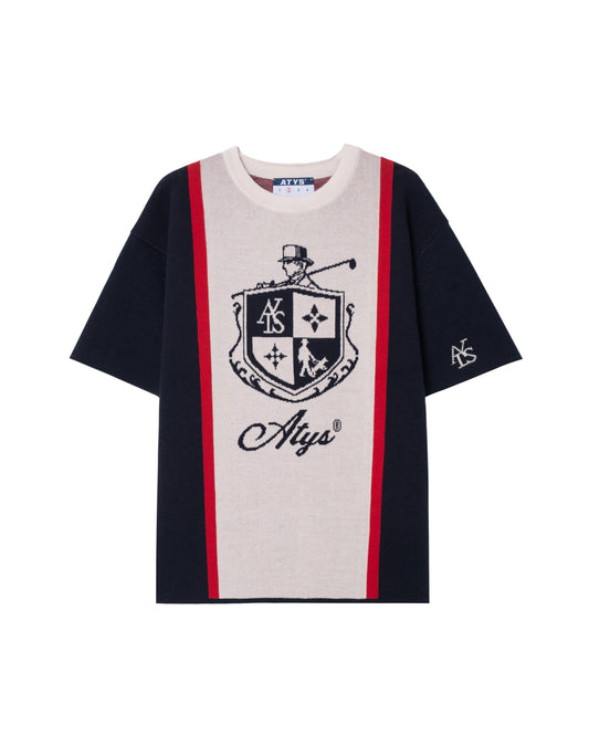 ATYS HERITAGE CREST KNIT COTTON T-SHIRT