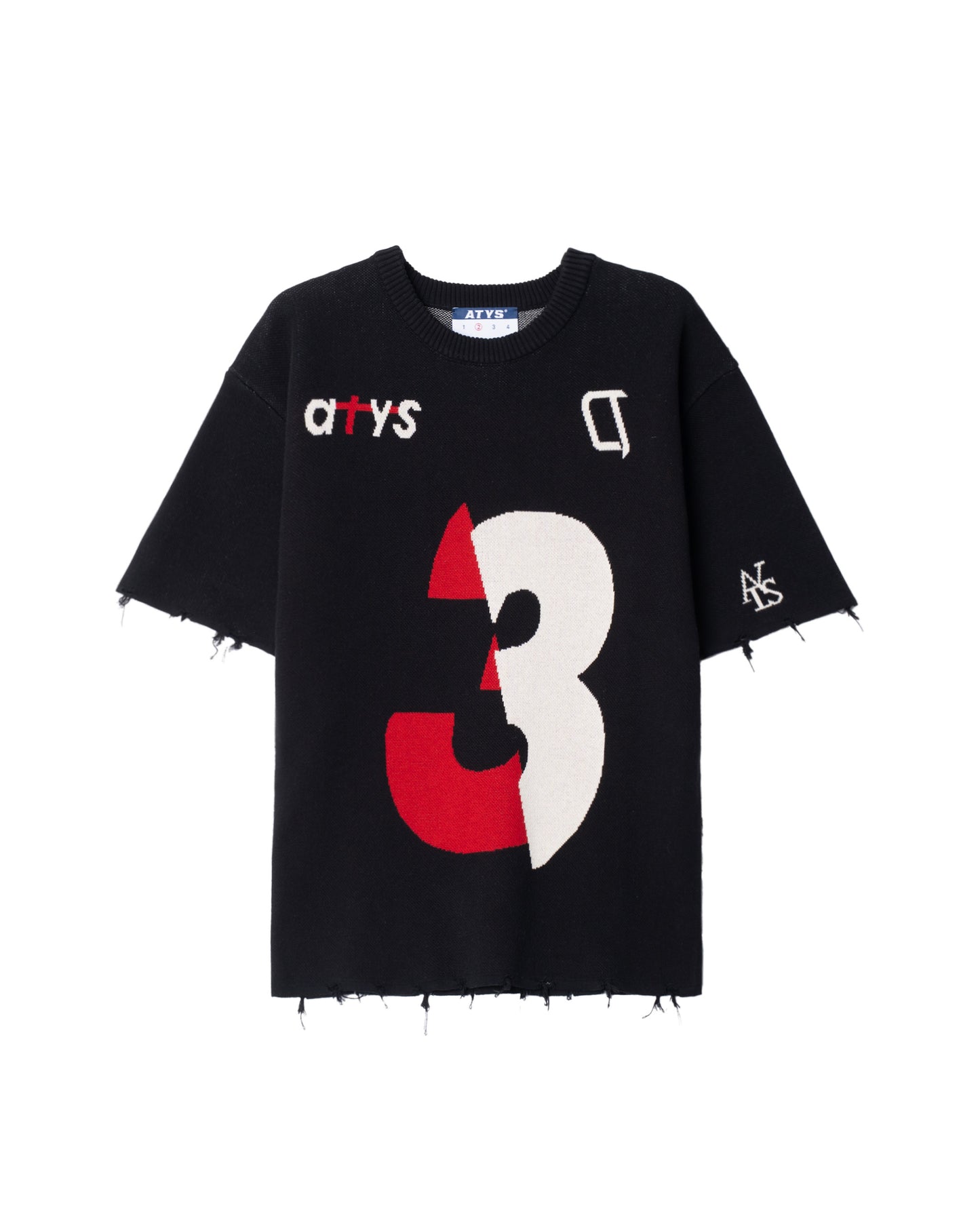 ATYS® NO.3 VARSITY KNIT COTTON T-SHIRT