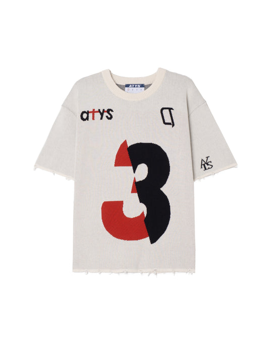 ATYS® NO.3 VARSITY KNIT COTTON T-SHIRT